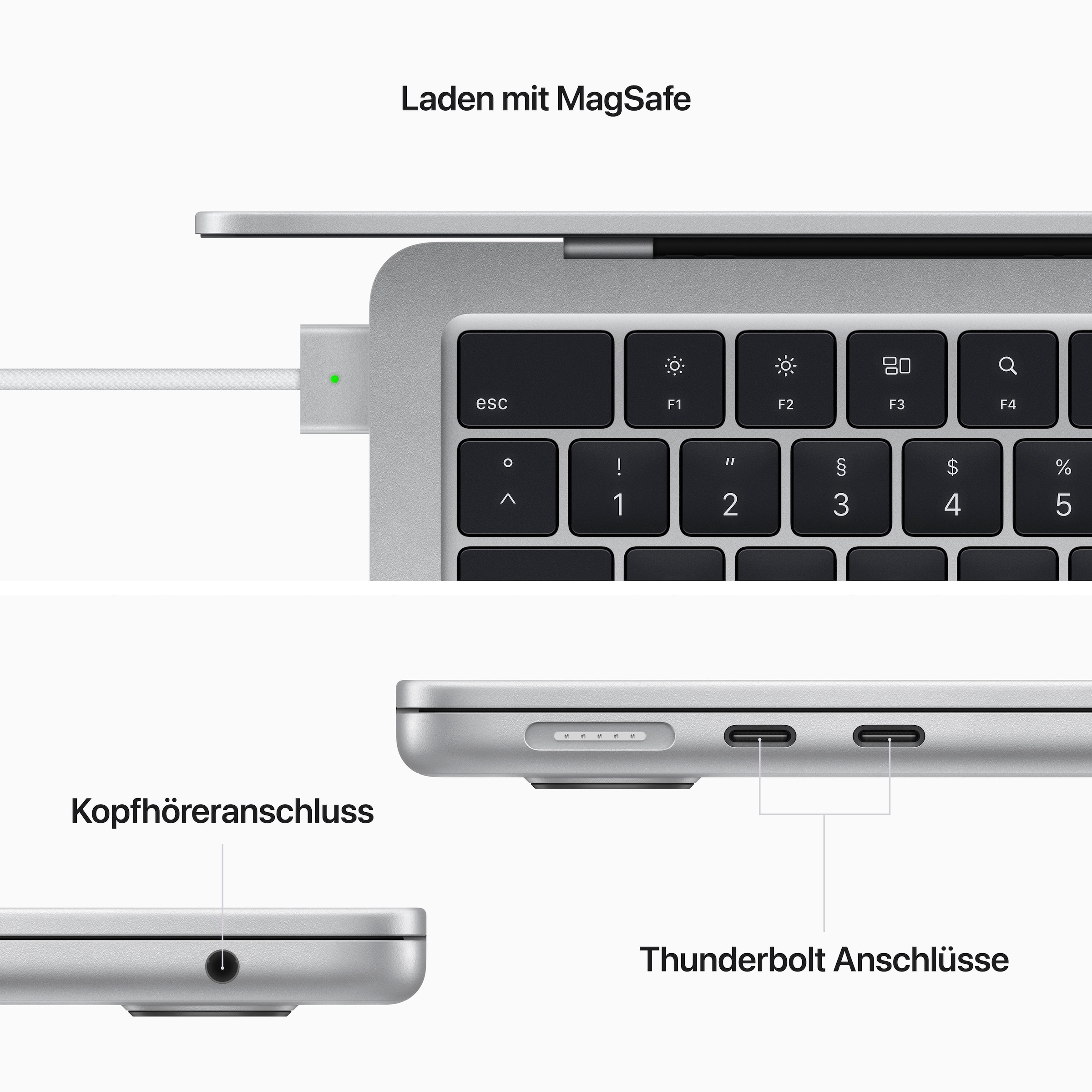 Apple Notebook »MacBook Air«, 34,46 cm, / 13,6 Zoll, Apple, M2, 8-Core GPU, 256 GB SSD