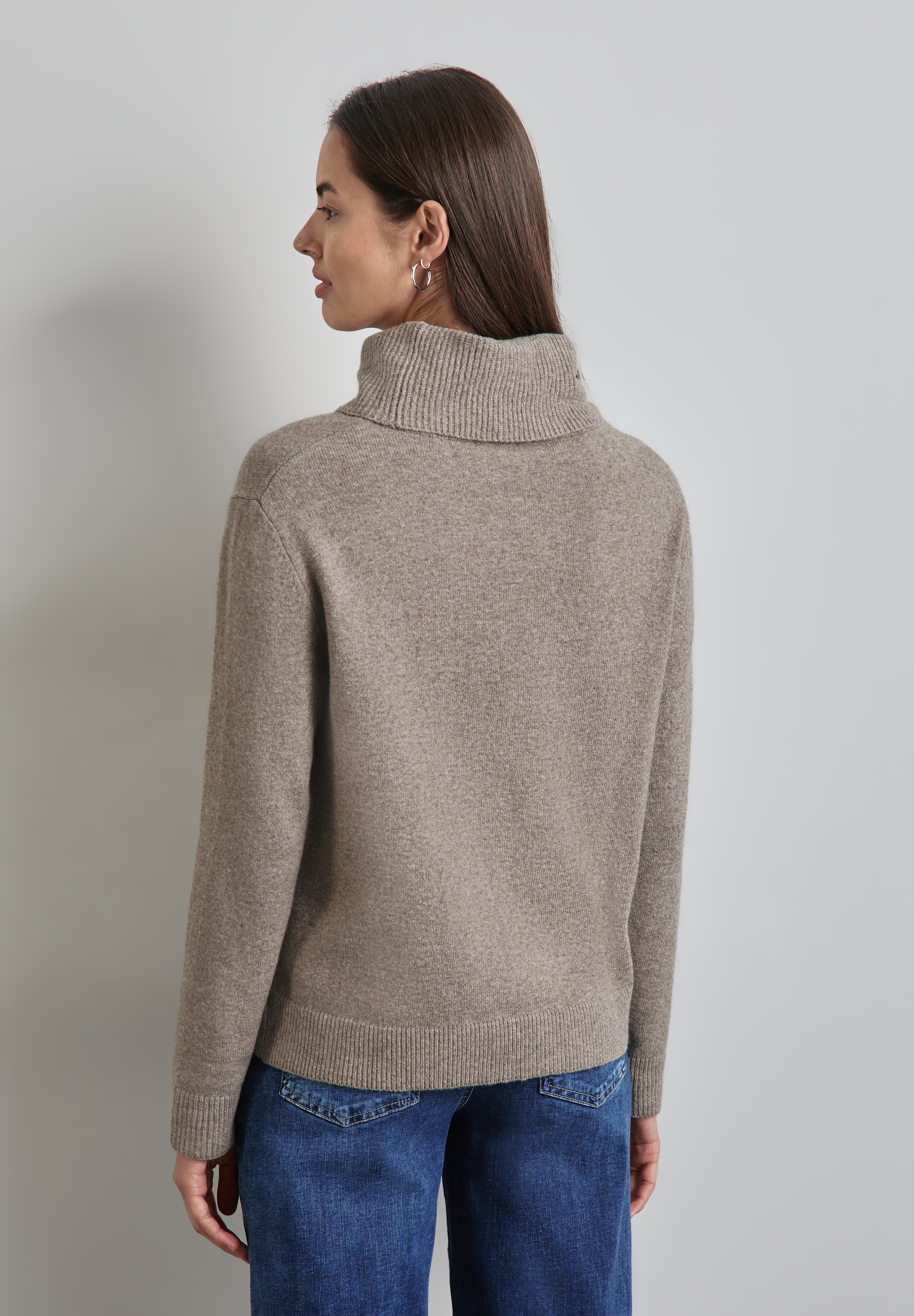 STREET ONE Rollkragenpullover, im soften Baumwoll-Mix