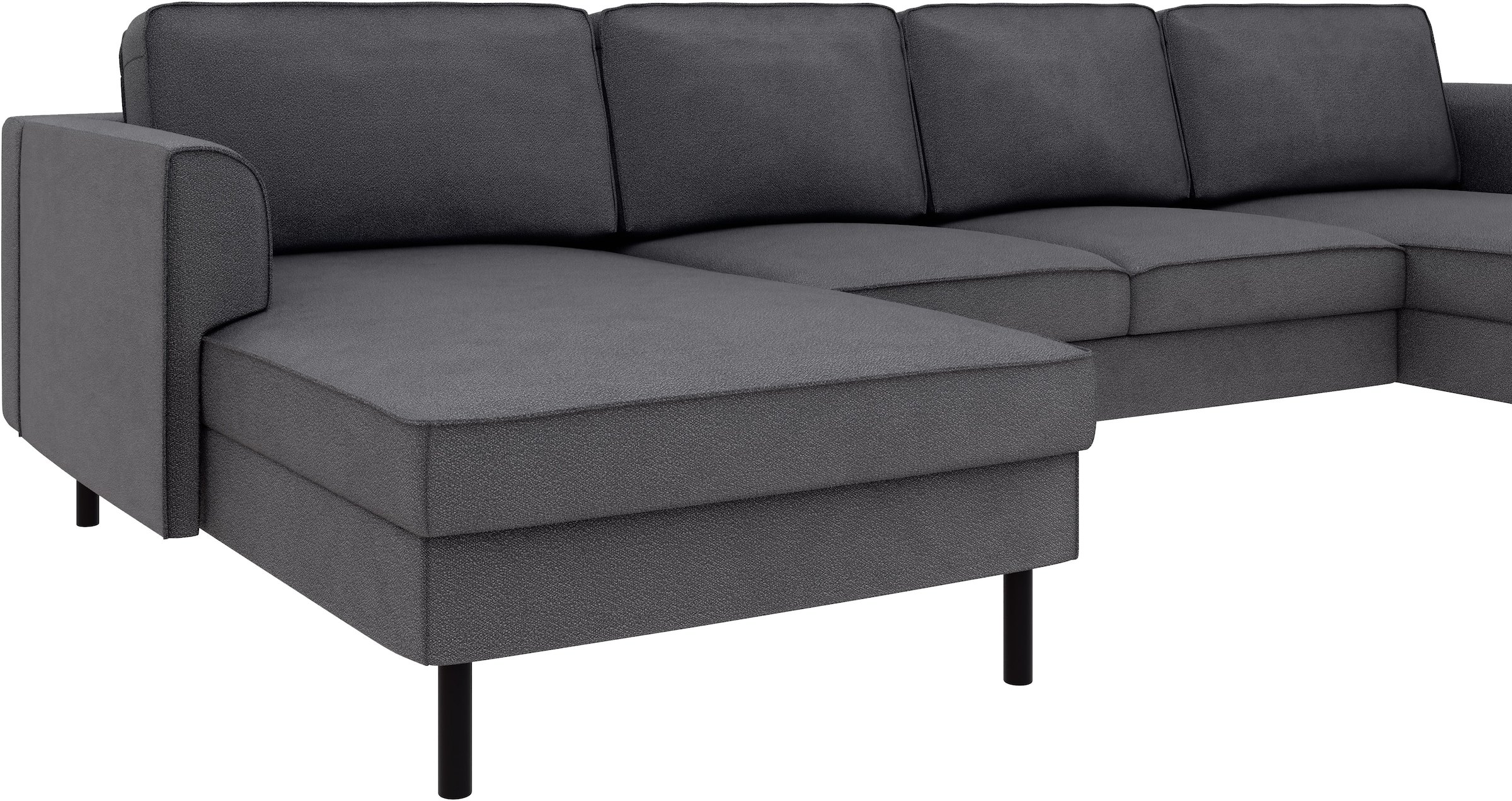 Home affaire Wohnlandschaft »Booster Couch wahlweise mit Schlaffunktion und Bettkasten-auch in Cord«, Sofa in U-Form, Breite 305 cm