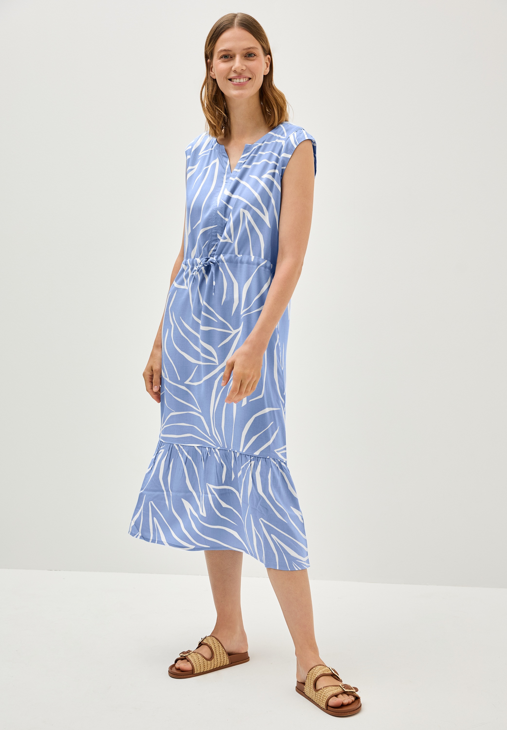 Cecil Midikleid Ohne Taschen aus Viskose günstig online kaufen