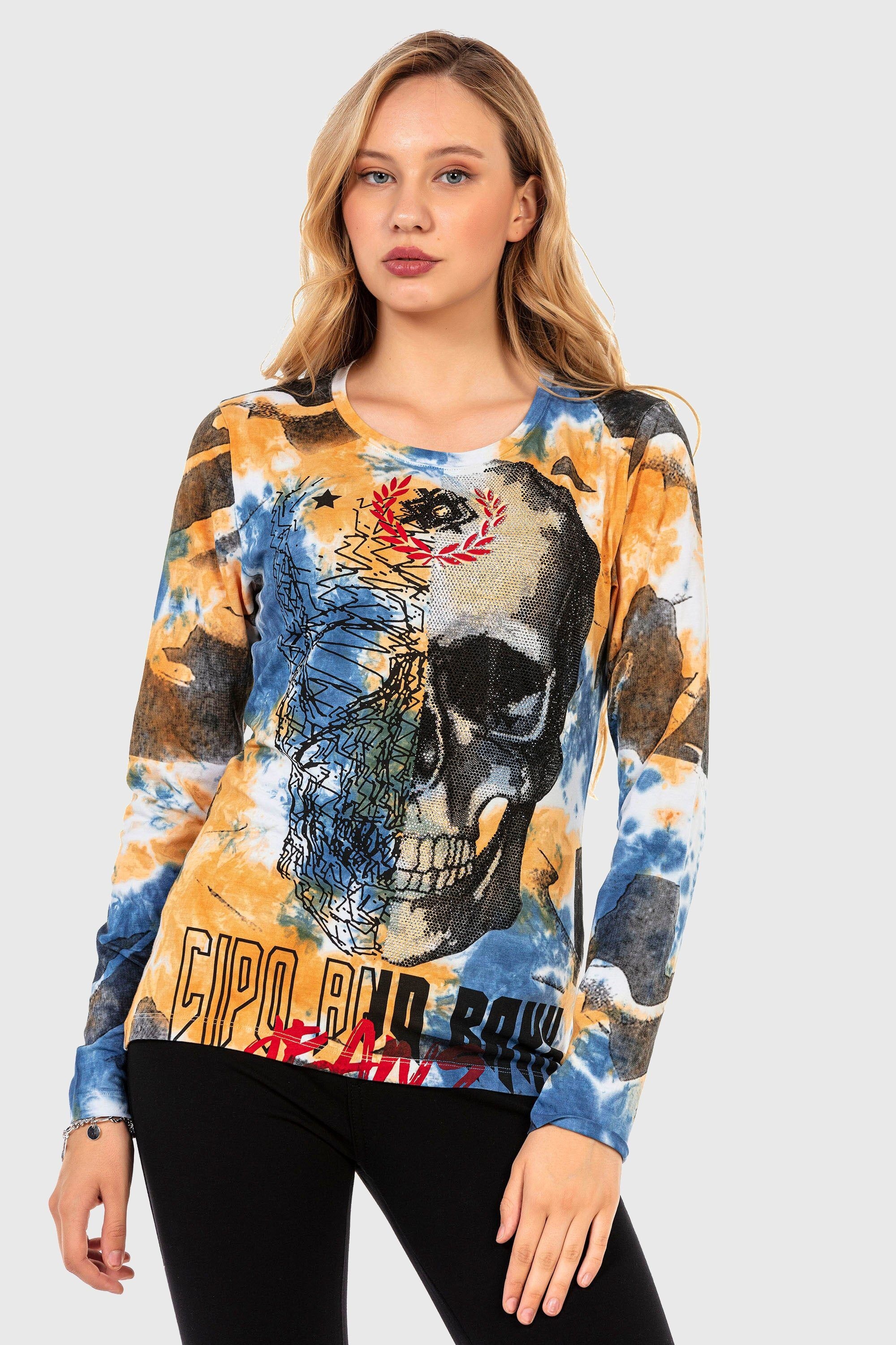 Cipo & Baxx Sweatshirt "SWEATSHIRT", (1 tlg.), komfortablen Stil günstig online kaufen