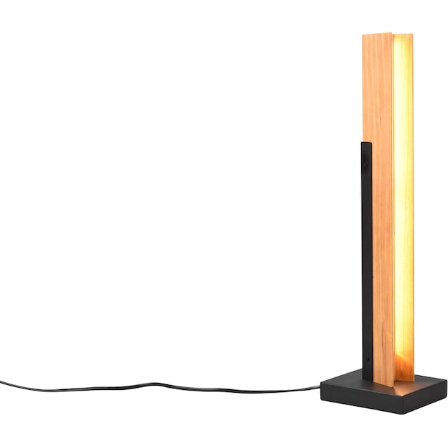 TRIO Leuchten LED Tischleuchte »Kerala«, 1 flammig-flammig, Tischlampe aus  Holz + Metall Höhe 50cm, Touchdimmer, LED 8W warmweiß | BAUR