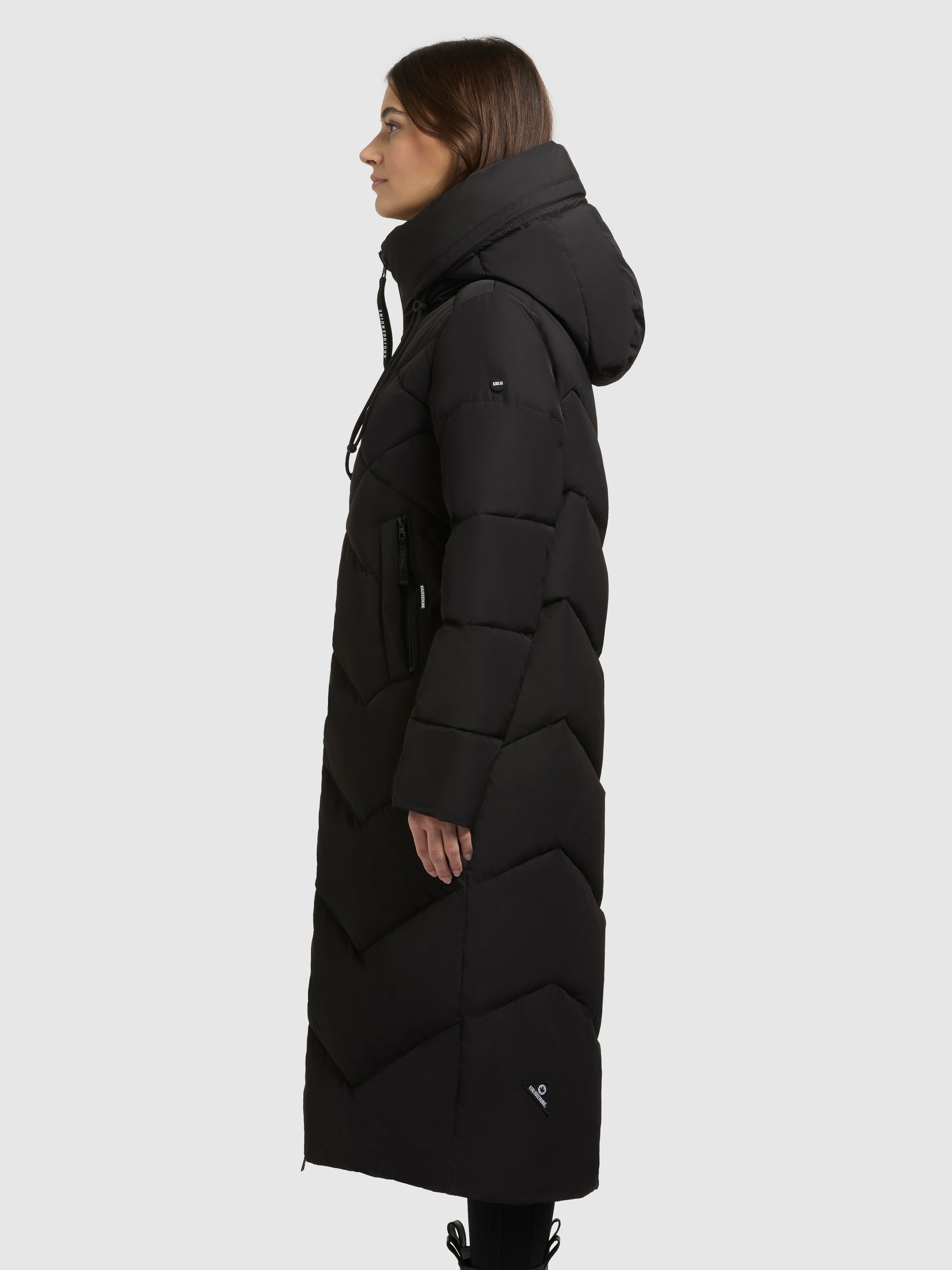 khujo Steppmantel »LINARI« innenliegender Stehkragen, elastische Bündchen am Ärmelfutter