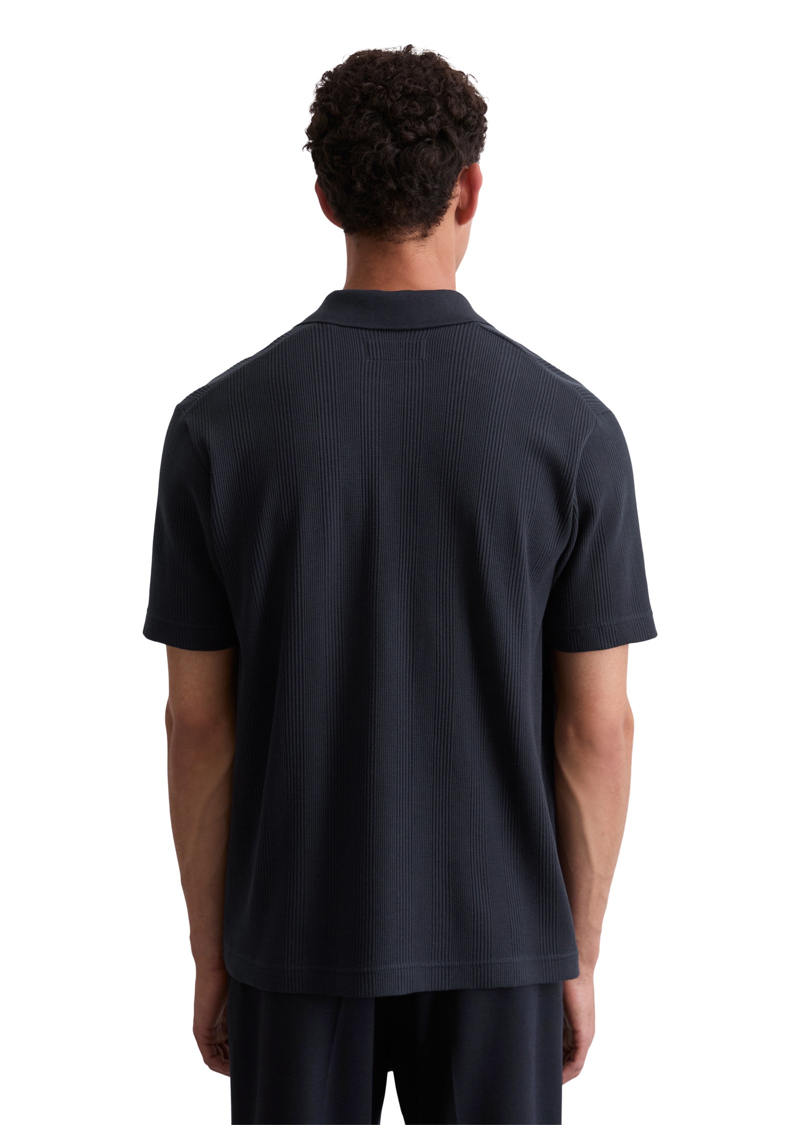 Marc O'Polo Poloshirt »mit elastischer Rippstruktur«