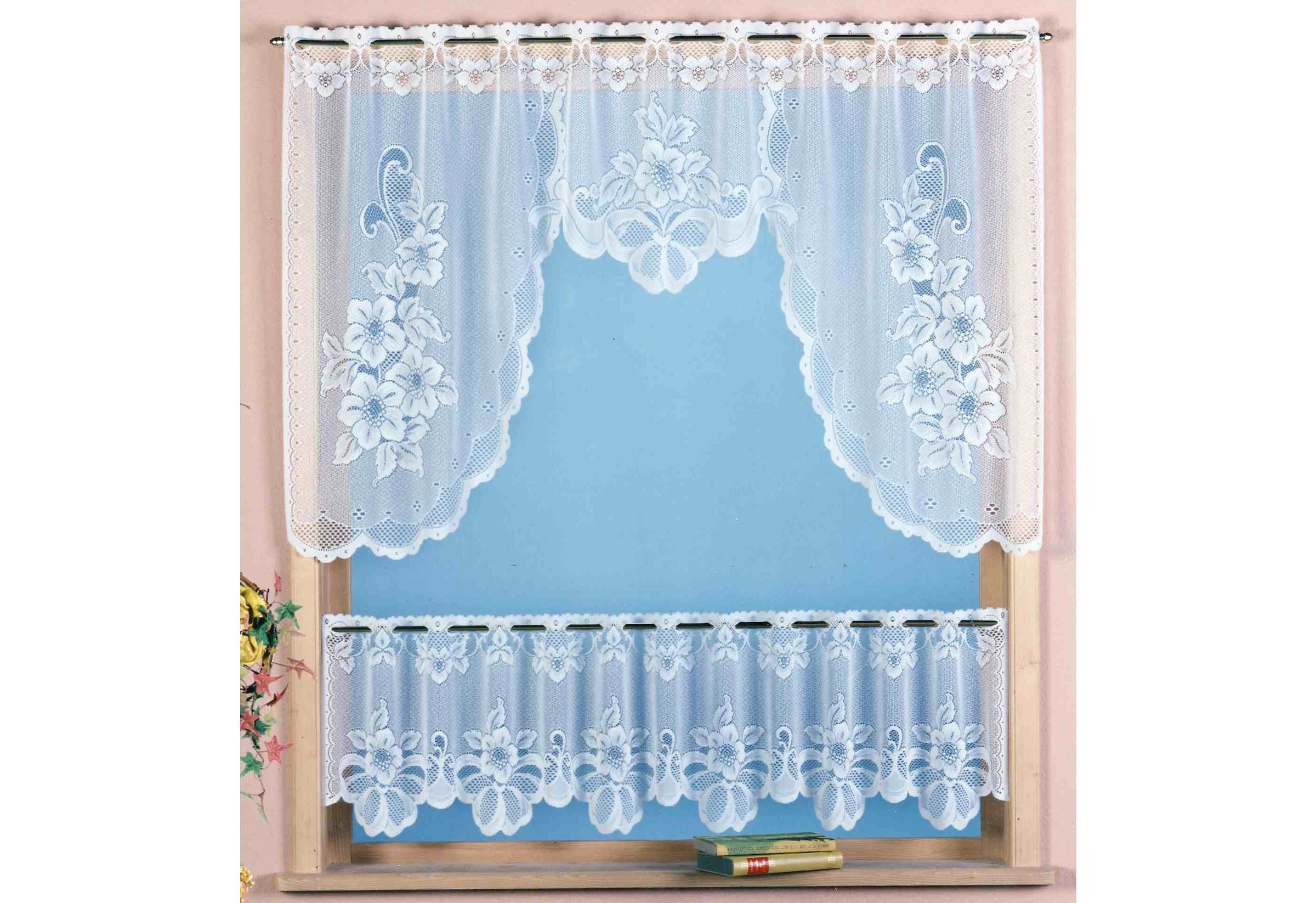 Weckbrodt Scheibengardine "Provance" Stangendurchzug 2 Stk. tlg. Bistro, Ja günstig online kaufen