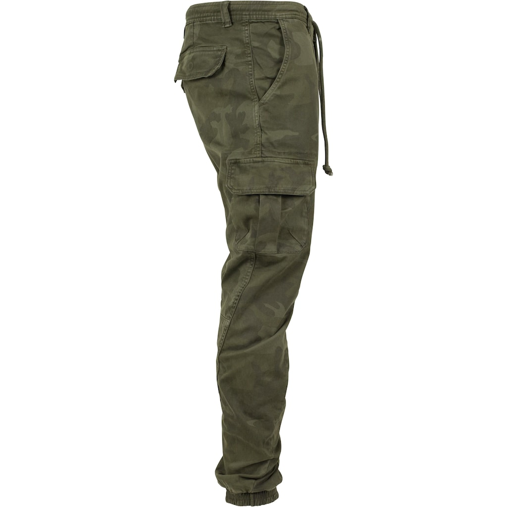 URBAN CLASSICS Cargohose »Urban Classics Herren Camo Cargo Jogging Pants«, (1 tlg.)