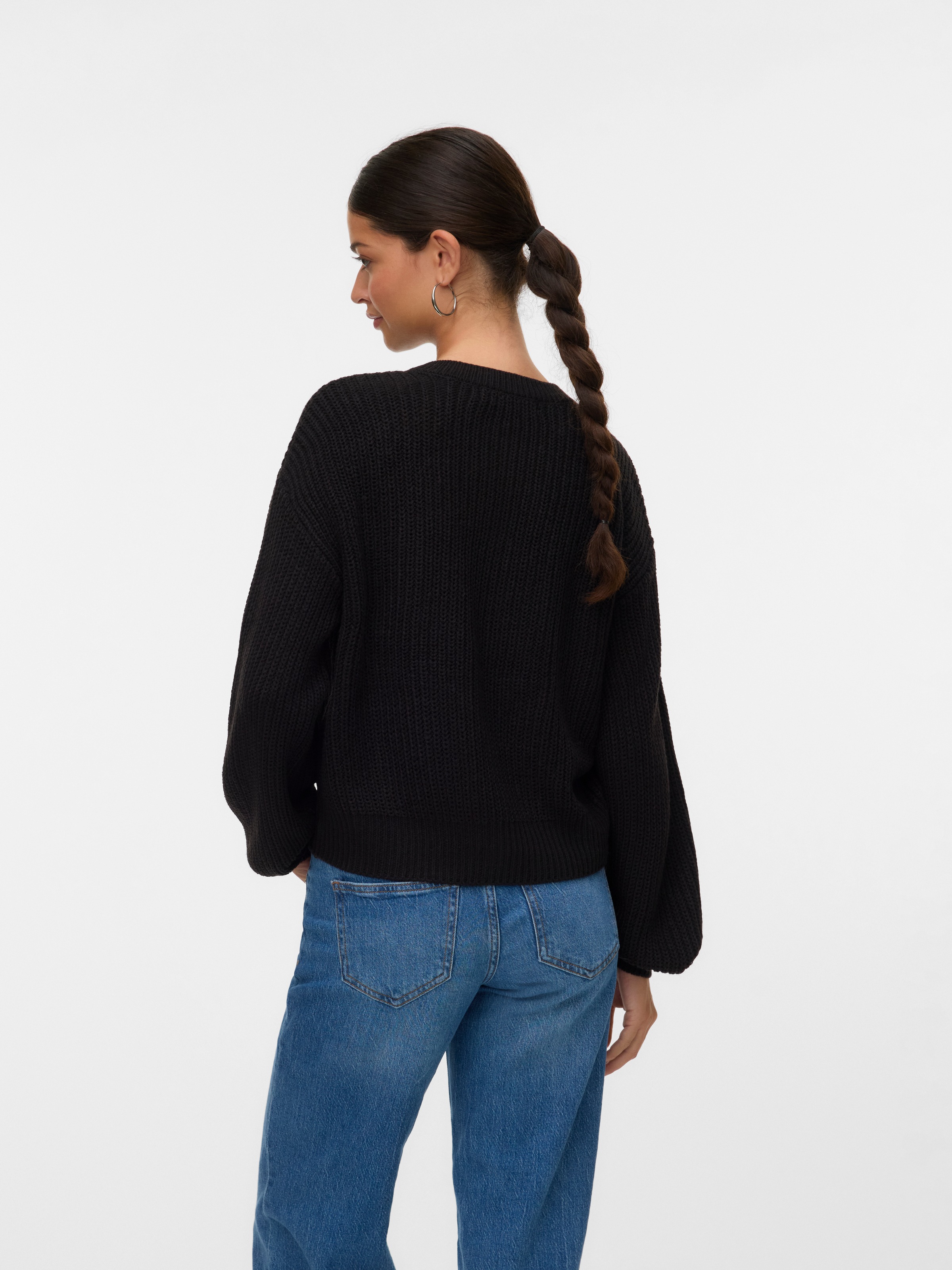 Vero Moda Strickjacke "VMLEA LS O-NECK CARDIGAN NOOS" günstig online kaufen