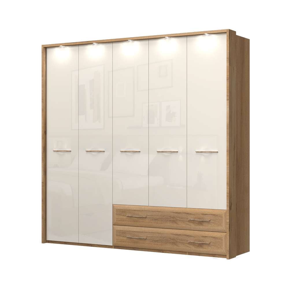OTTO home Kleiderschrank "Gala, beige hochglänzend UV lackiert, kratzfest, günstig online kaufen