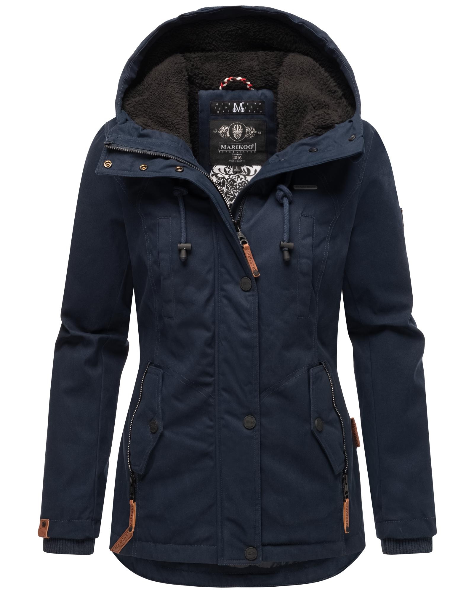 Marikoo Winterjacke "Bikoo", mit Kapuze, sportliche Damen Outdoor Baumwolljacke mit Kapuze