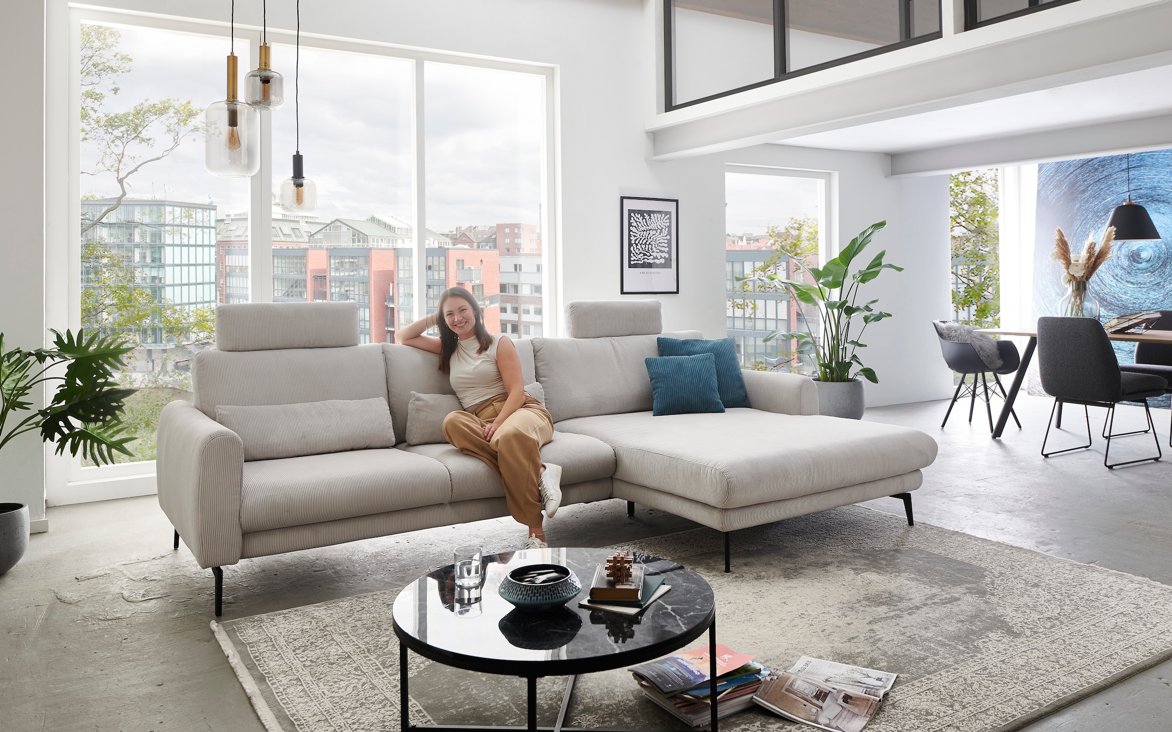 Die PlanBar Ecksofa "MP-IN23147 L-Form" Kaltschaumpolsterung, softer Sitz & günstig online kaufen