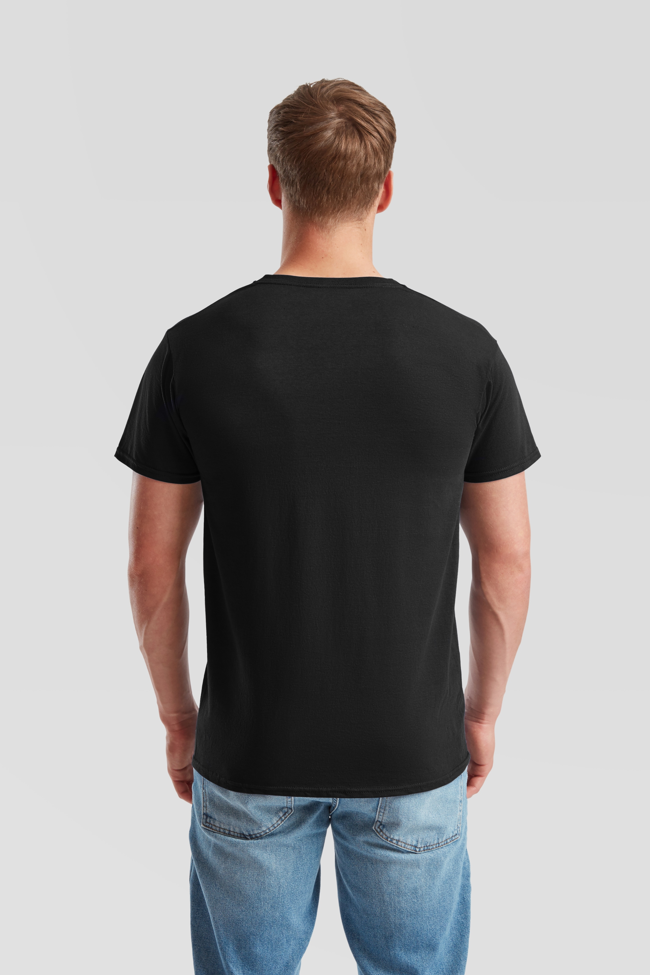 Fruit of the Loom T-Shirt, 6 Stk. aus Baumwolle, V-Ausschnitt, 6-teilig
