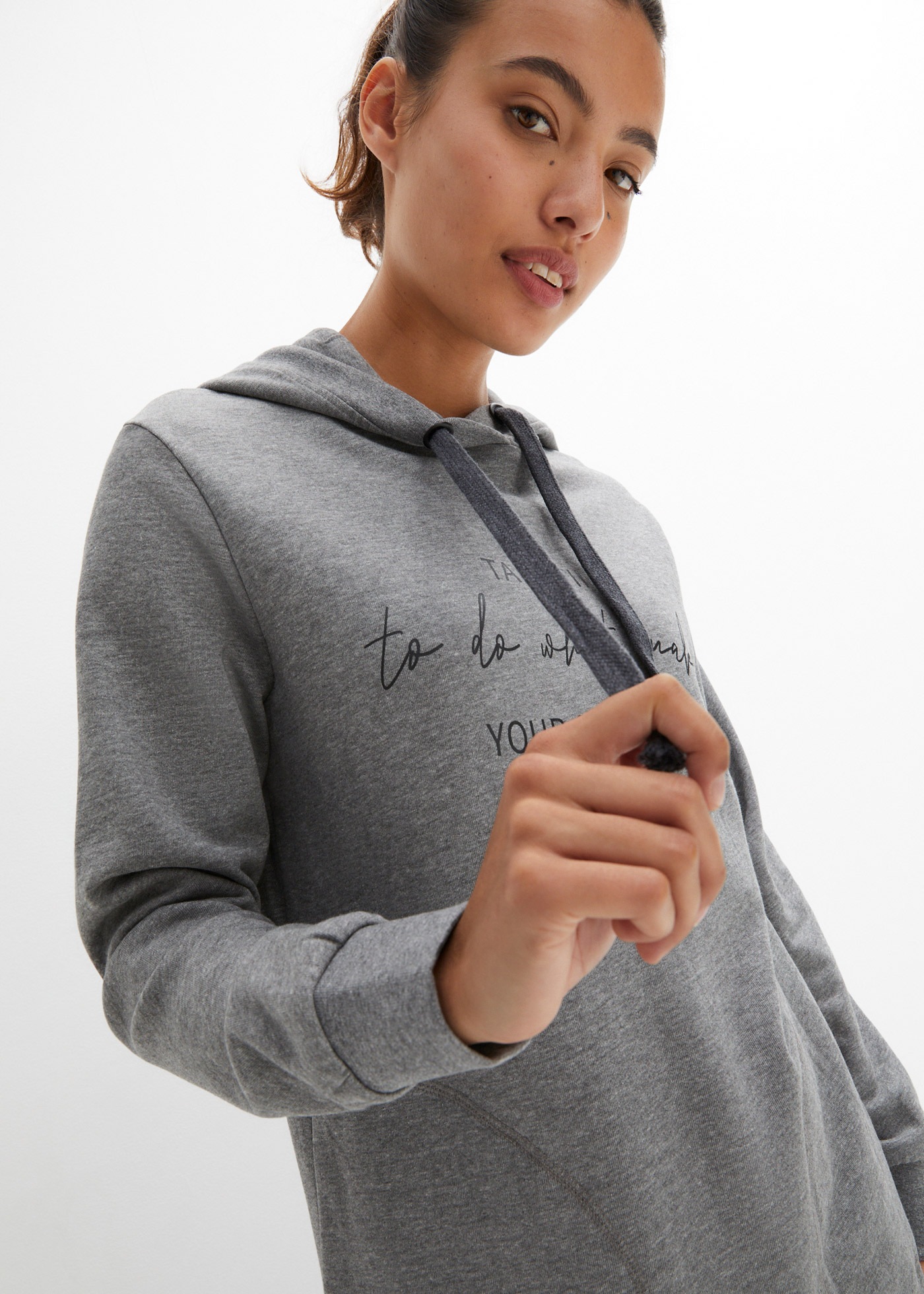 Thumbnail - bonprix Jogginganzug "Jogginganzug mit Long-Sweatshirt und Leggings (2-teilig)" zweiteiliges Set, extra langes Sweatshir...