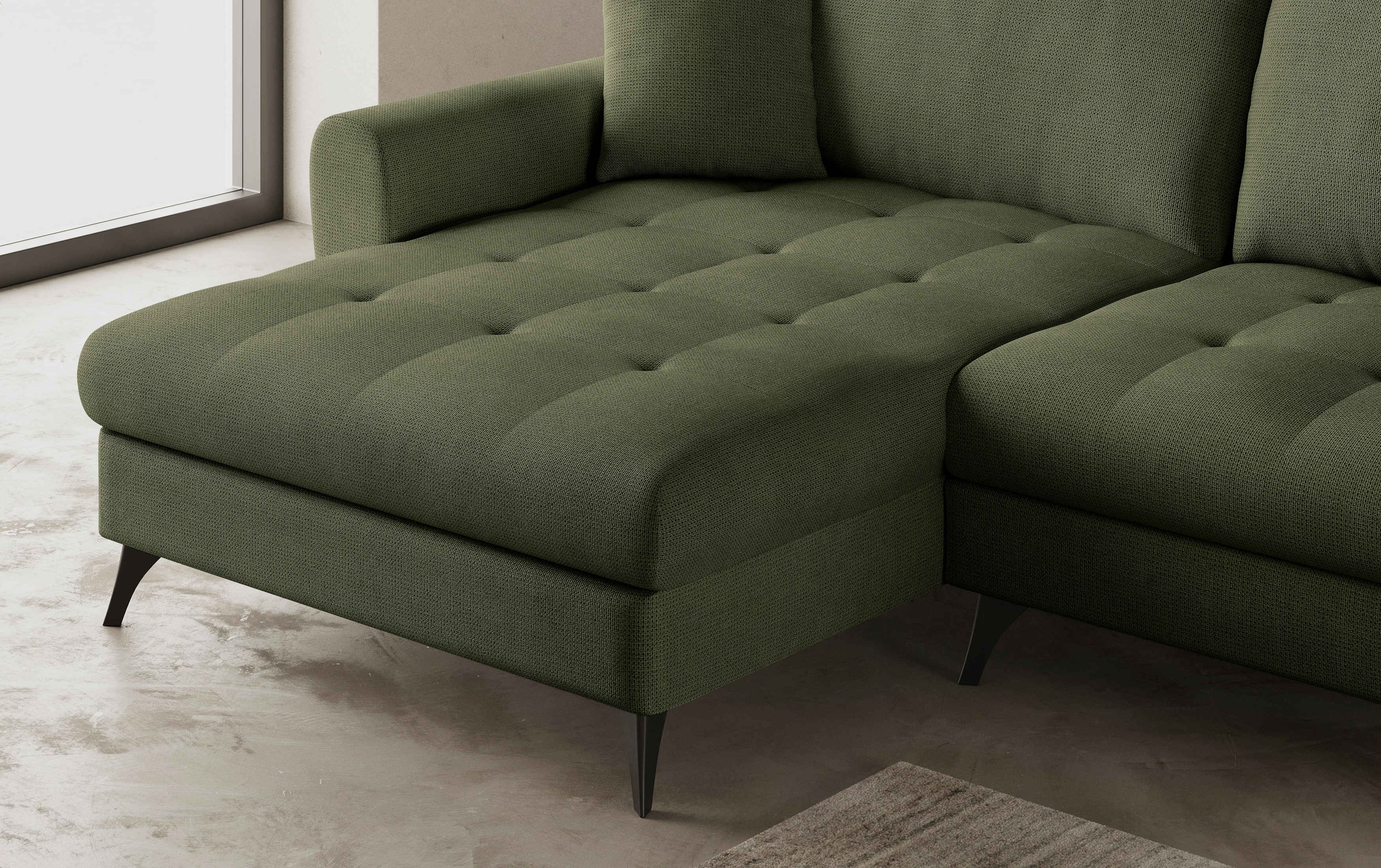 Thumbnail - Mr. Couch Ecksofa "Blackburn II L-Form", Wahlweise mit Kaltschaumpolsterung bis 140 kg belastbar