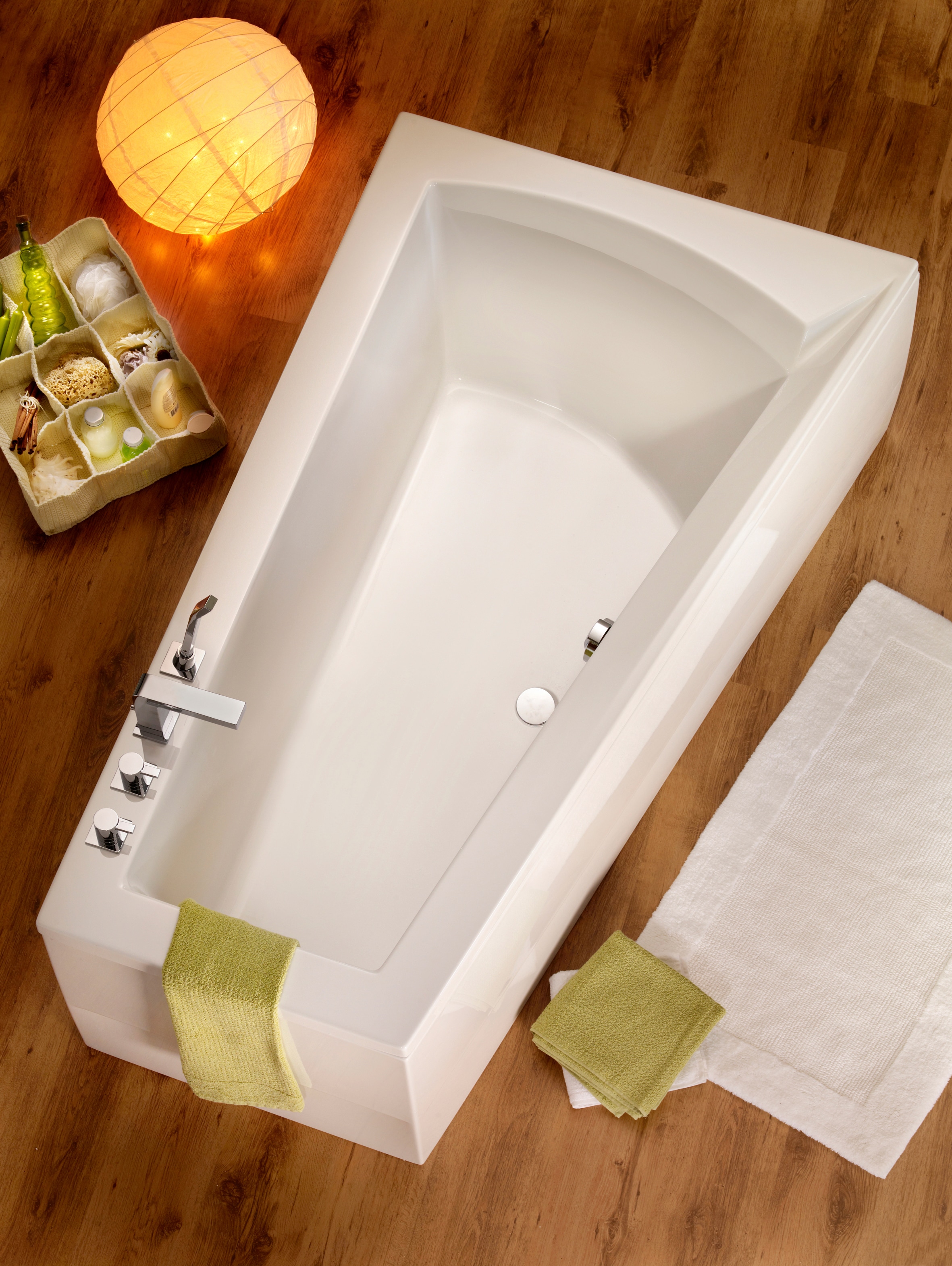 Badewanne OTTOFOND, B:100cm H:50cm L:170cm T:100cm, weiß, Sanitäracryl, Badewannen, "Galia I", mit Fußgestell