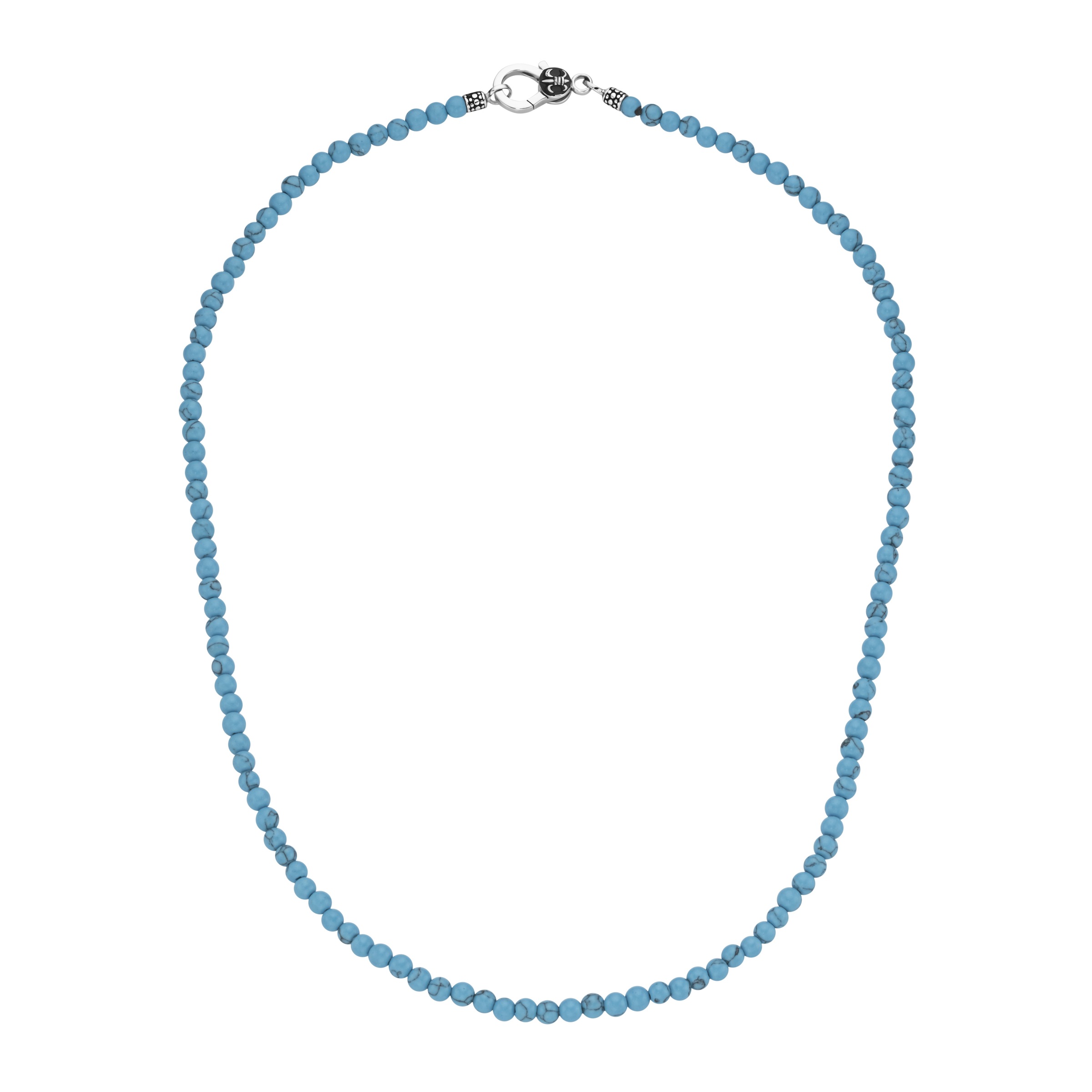 GIORGIO MARTELLO MILANO Kette ohne Anhänger »schwarze Achat- o. Tigerauge o. synth. Türkis-Kugeln, Silber 925«