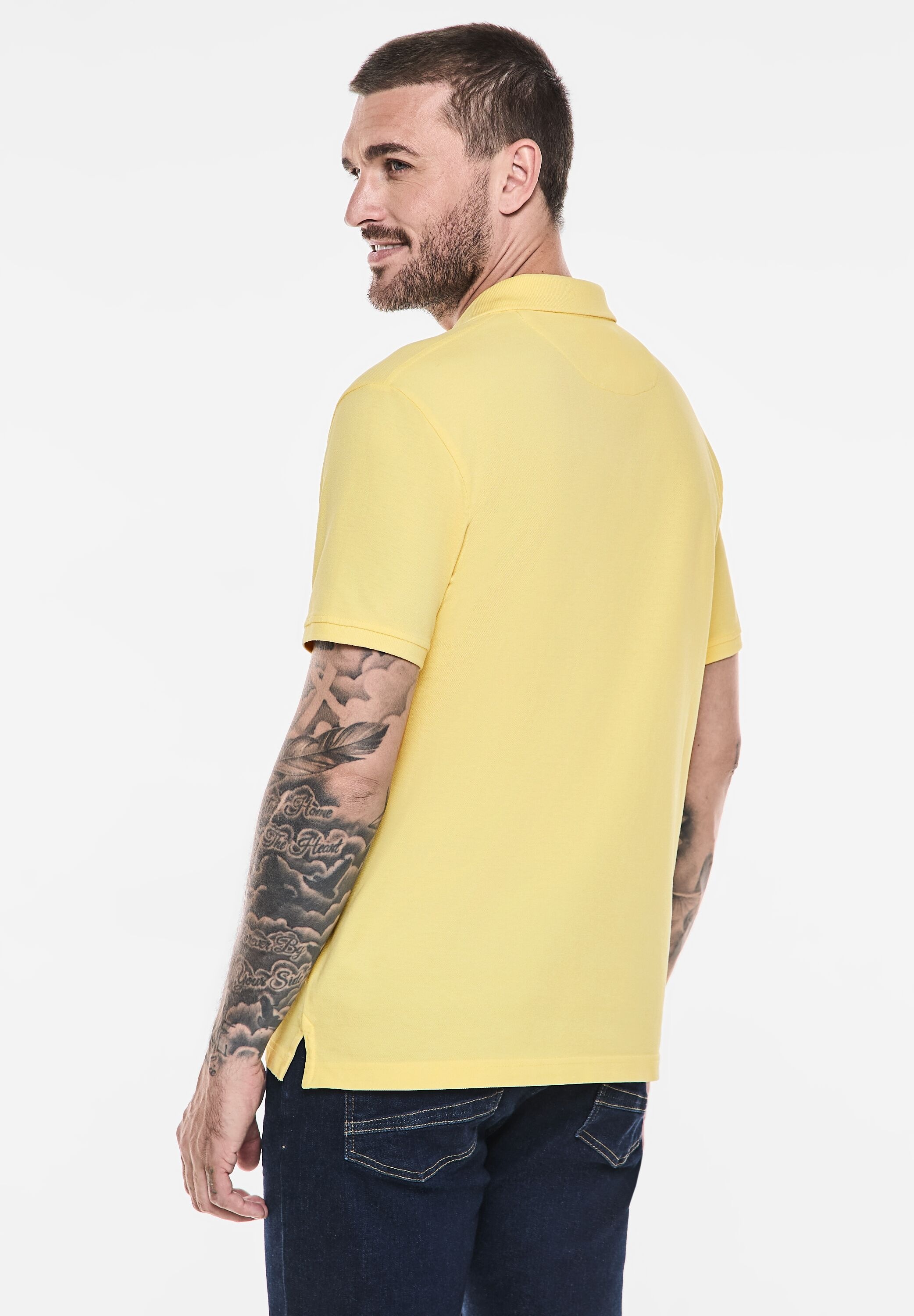 STREET ONE MEN Poloshirt, aus reiner Baumwolle