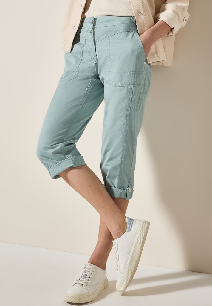 Cecil Caprihose "Style New York", Sommerhose mit Knopfdetails am Bund günstig online kaufen
