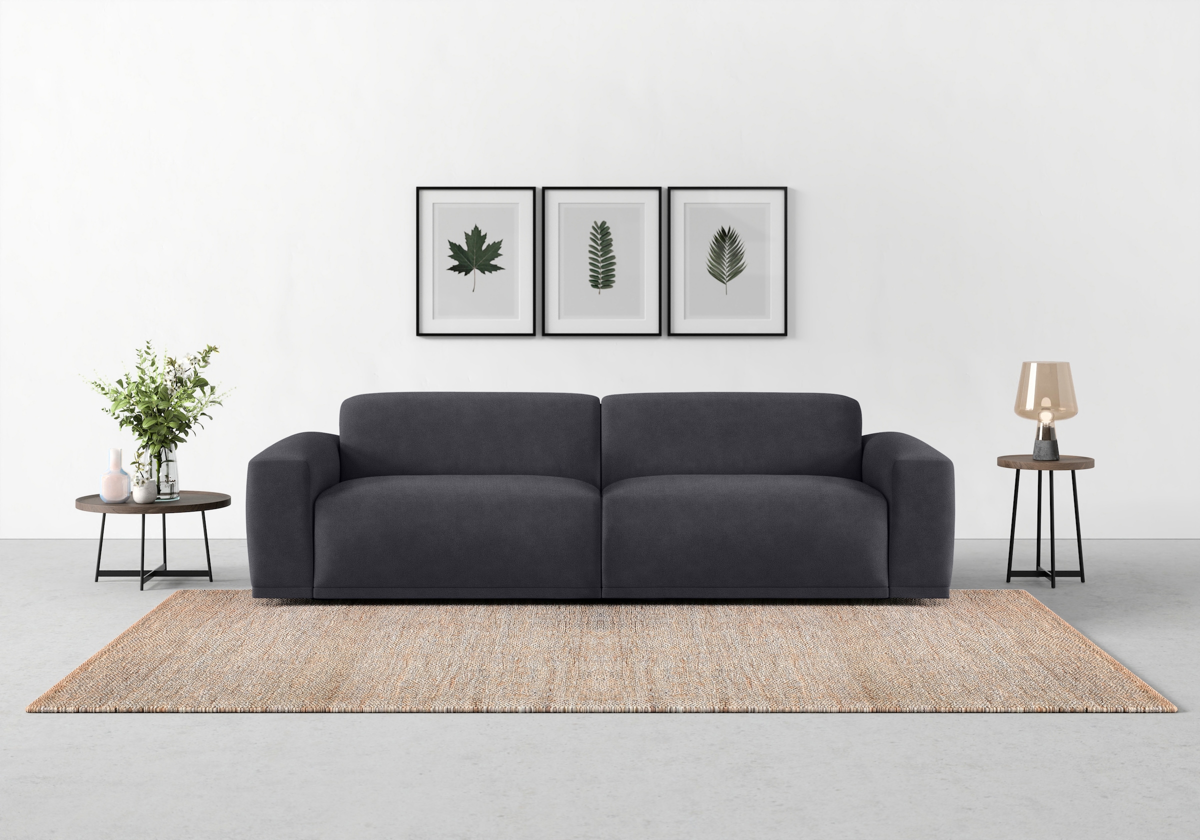 TRENDMANUFAKTUR Big-Sofa "Braga, mit hochwertigem Kaltschaum, Megasofa, in Cord erhältlich", modernes Big-Sofa, Couch mi