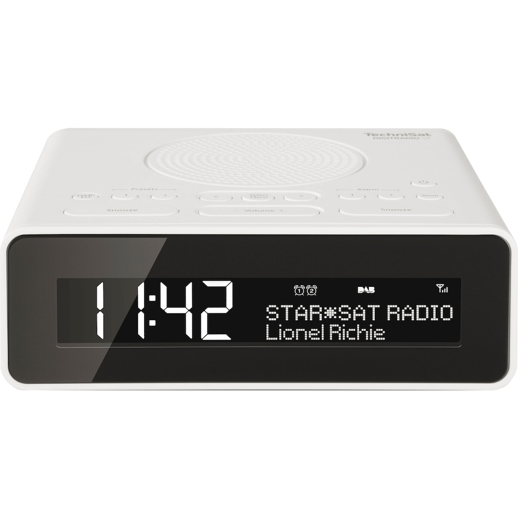TechniSat Radiowecker »DIGITRADIO 51 - Uhrenradio«, mit DAB+, Snooze-Funktion, dimmbares Display, Sleeptimer