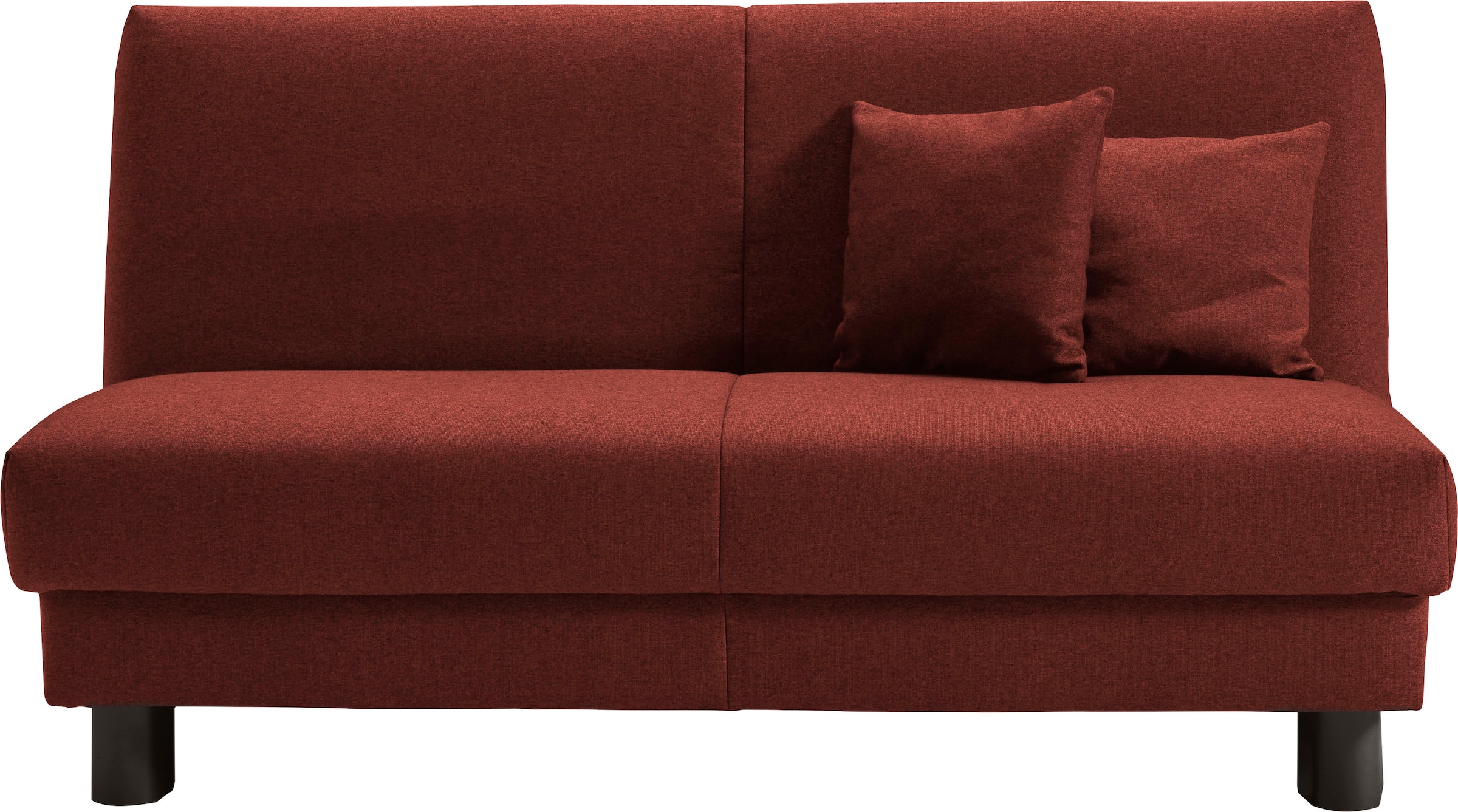 ell + ell Schlafsofa »Enny«, Liegefläche Breite 155 cm, Liegehöhe 40 cm, Füße schwarz, Rückenlehne