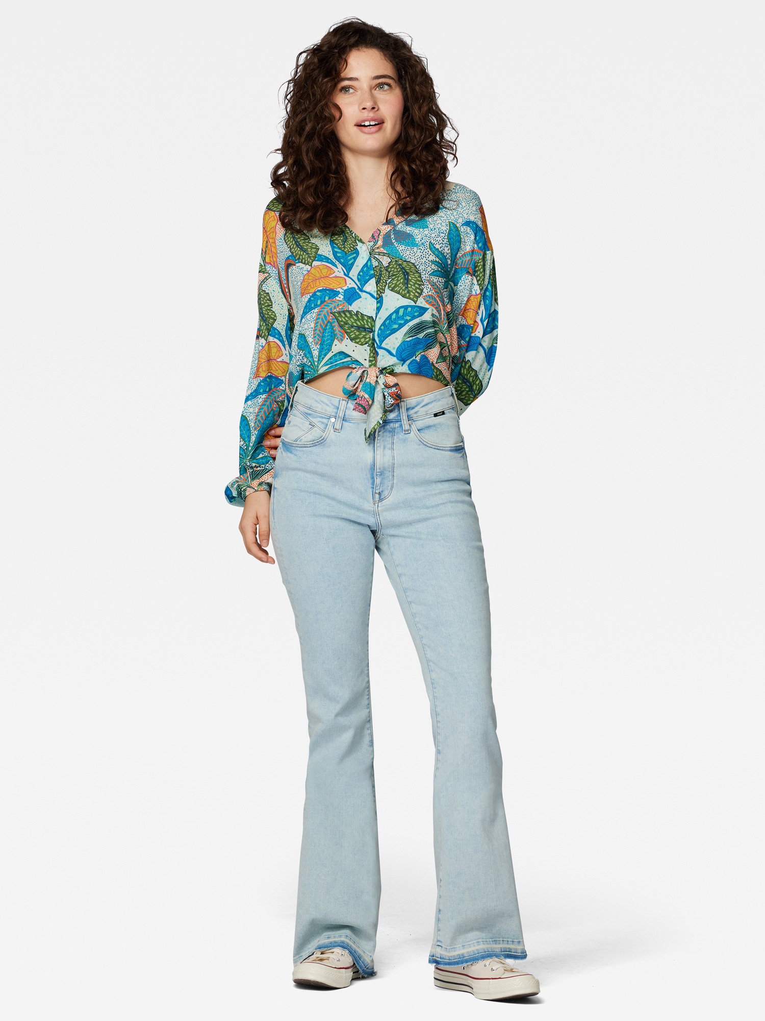 Mavi Langarmbluse »LONG SLEEVE SHIRT«, Geknotete Bluse