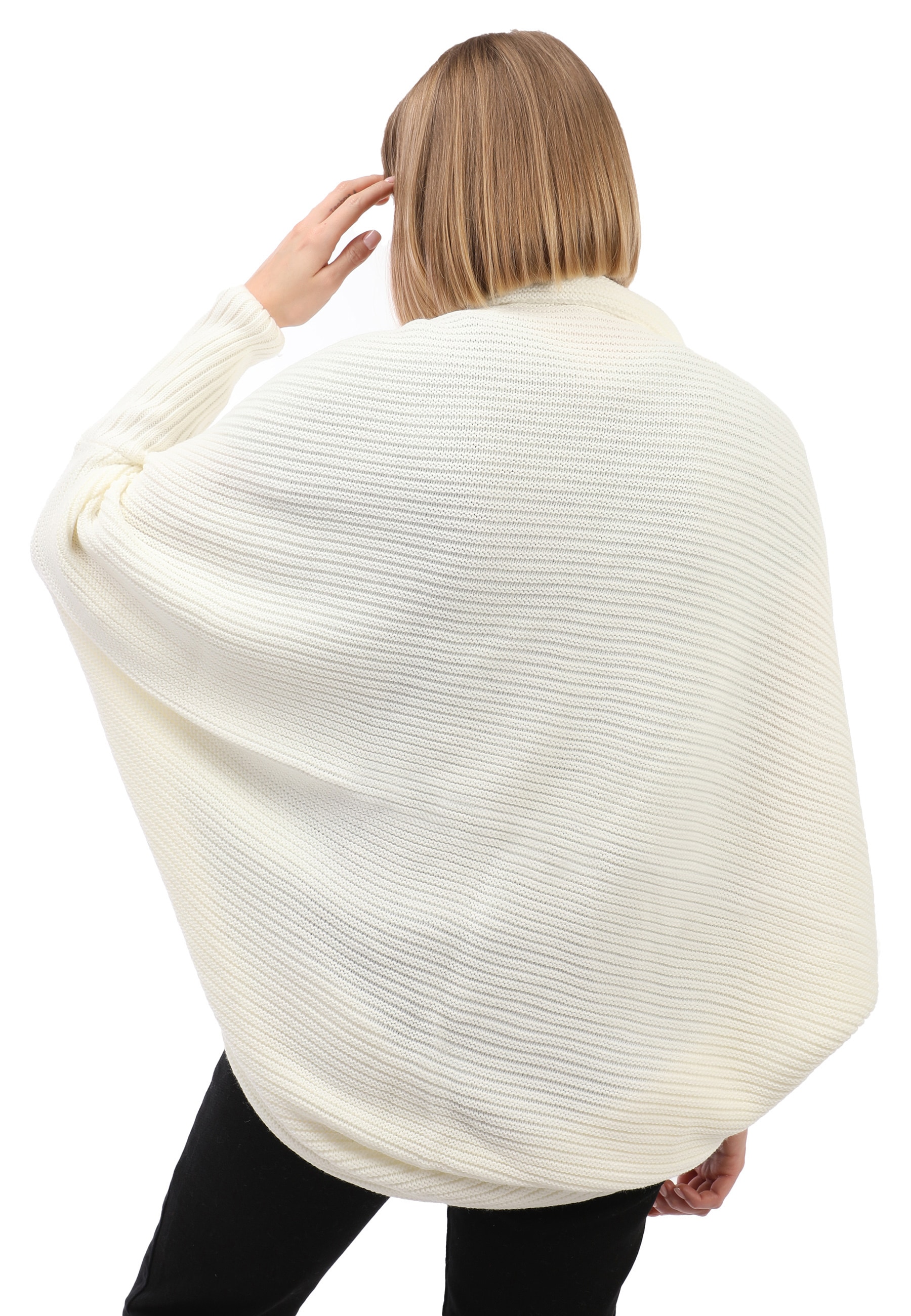 Felix Hardy Strickjacke »Langärmelige Strickjacke aus Wollmischung mit Fledermausärmeln«