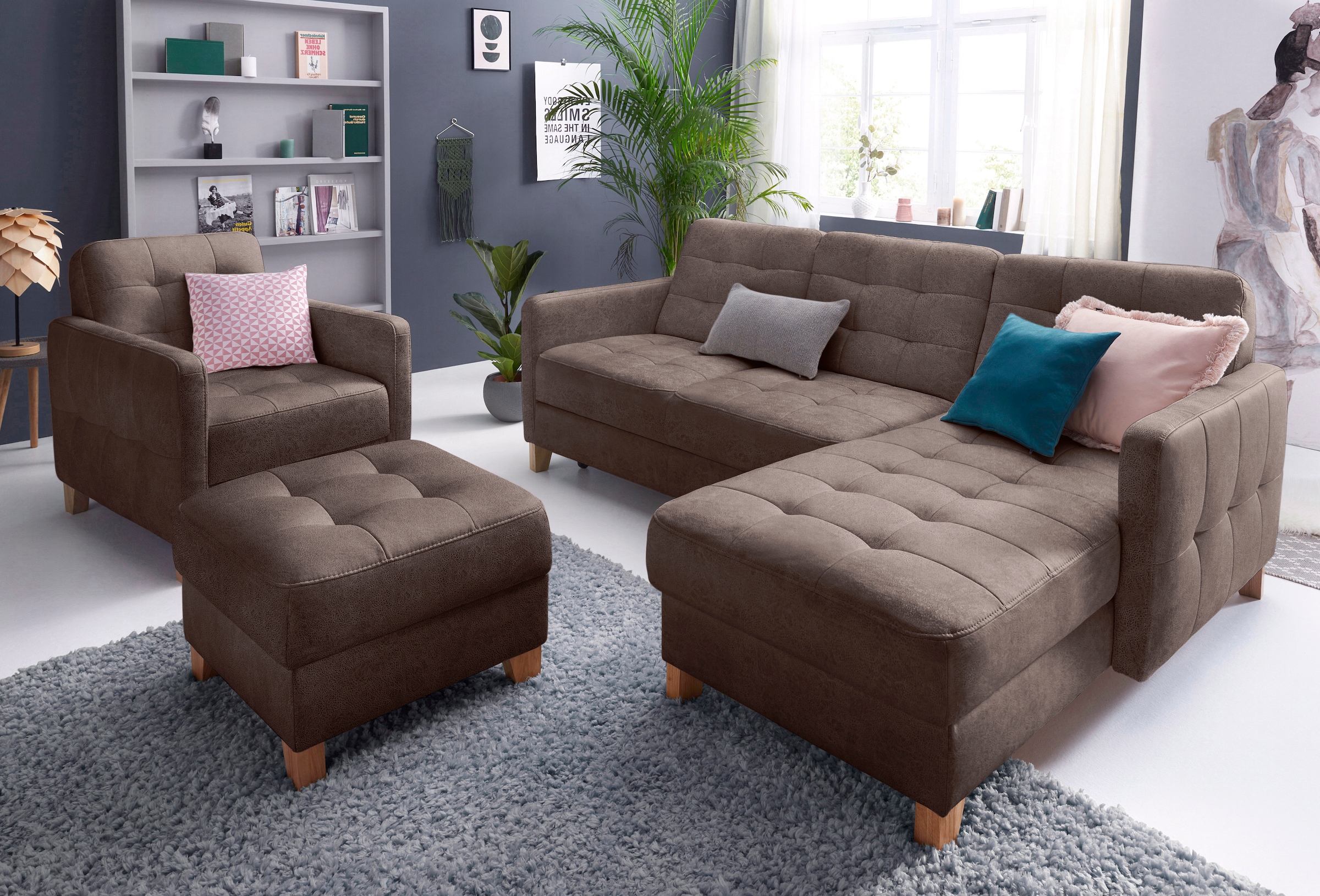 exxpo - sofa fashion Ecksofa "Elio, kompakt und komfortabel, bequem und zei günstig online kaufen