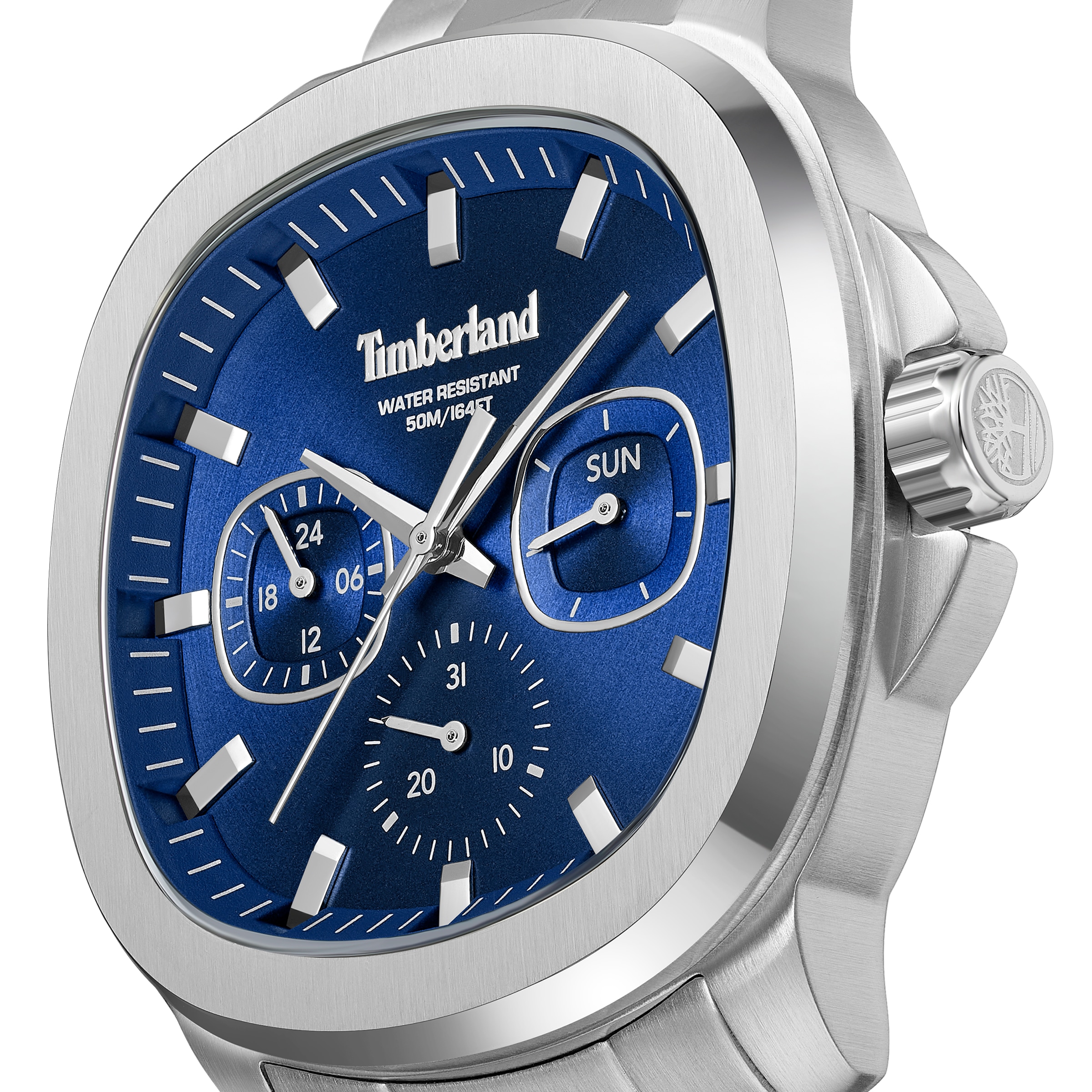 Timberland Quarzuhr »Swansey« Armbanduhr, Herrenuhr, Edelstahlarmband, analog, Tag