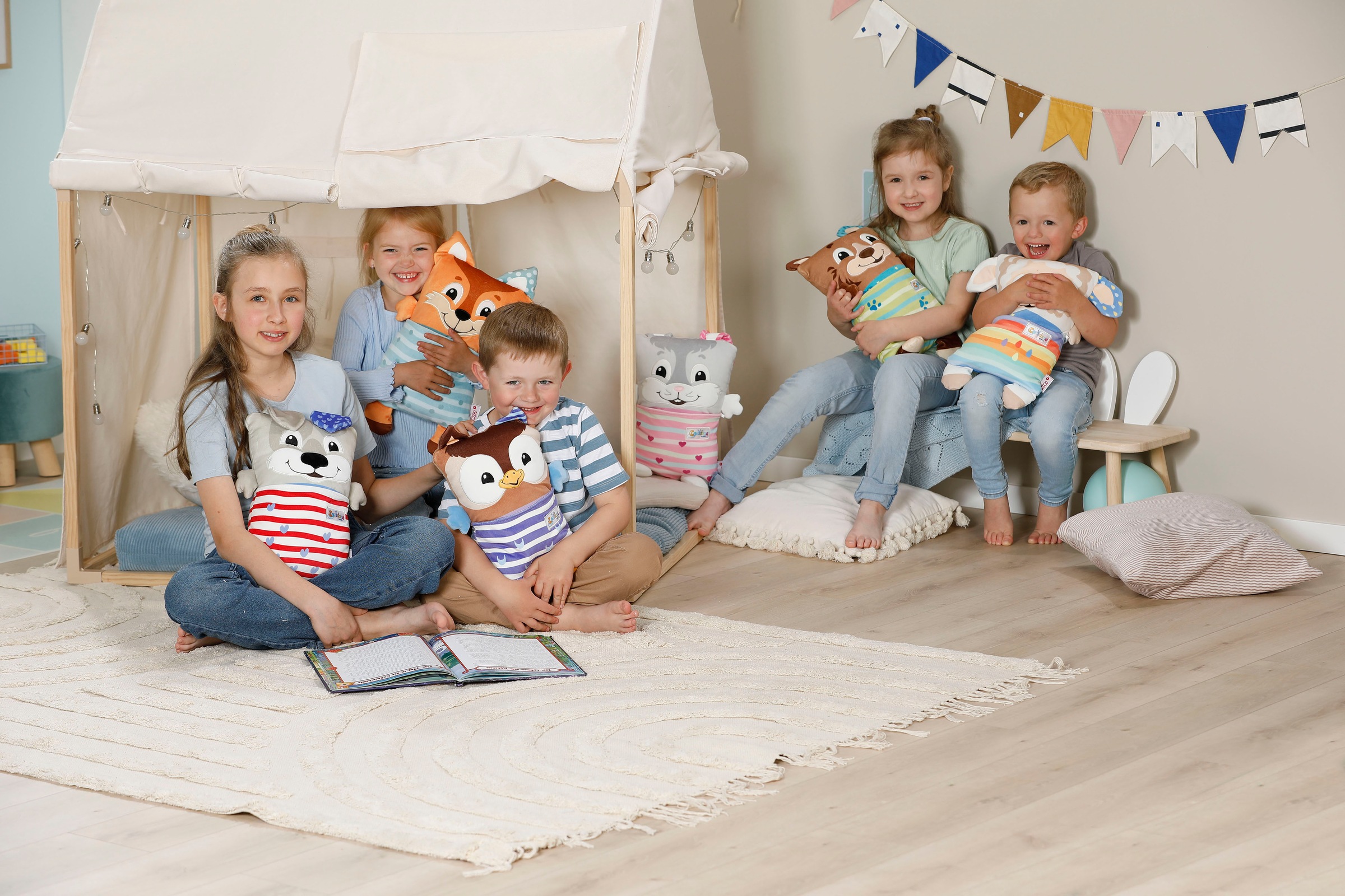 Nici Kuscheltier »Cosidoos, Bär mit Wendefunktion 30x20 cm«