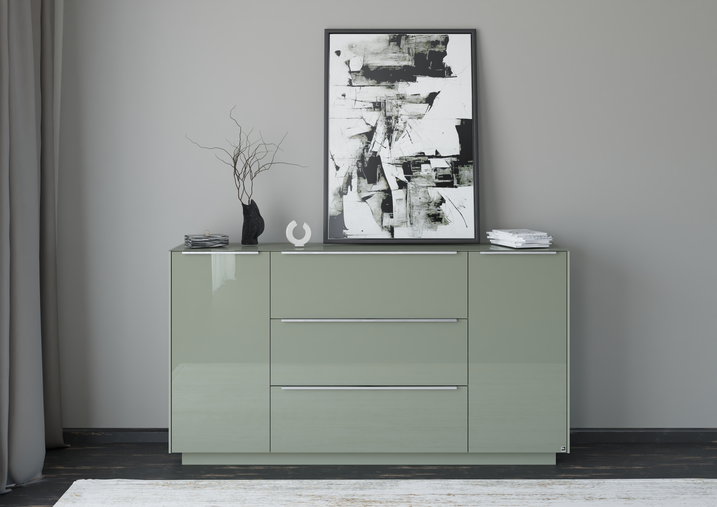 set one by Musterring Sideboard "Reno" 1 Stk. tlg. Mit Sockel in diversen Farben, 102 cm Höhe & Farbauswahl