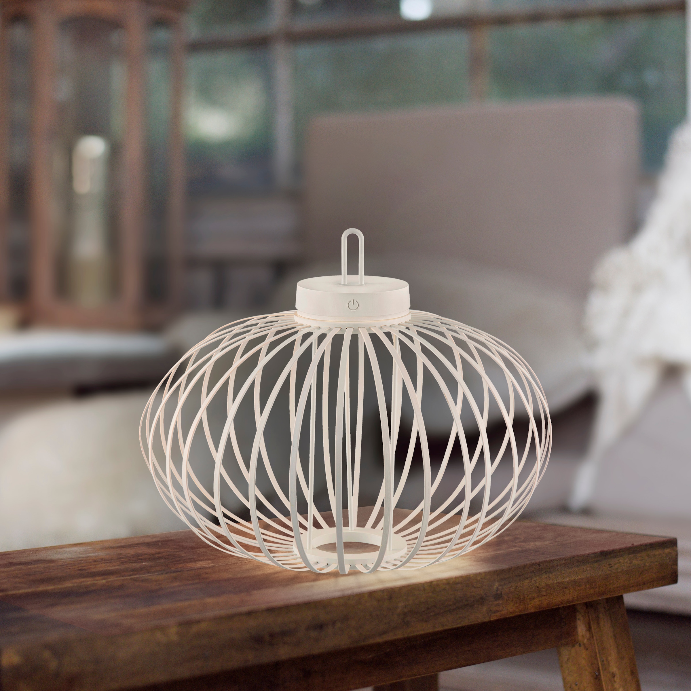 JUST LIGHT Pendelleuchte »AKUBA« LED-Modul 1 Stk. Warmweiß Akkuleuchte