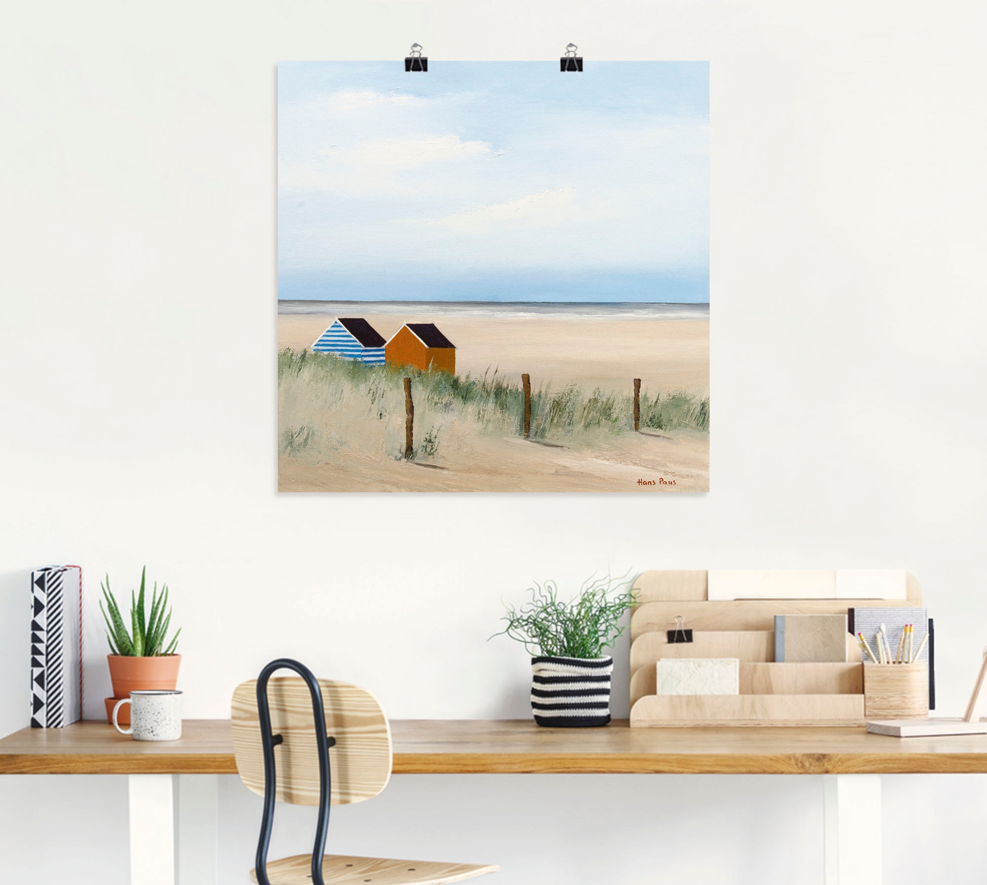 Artland Wandbild »Sonniger Morgen V«, Strand, (1 St.), als Leinwandbild, Poster in verschied. Größen