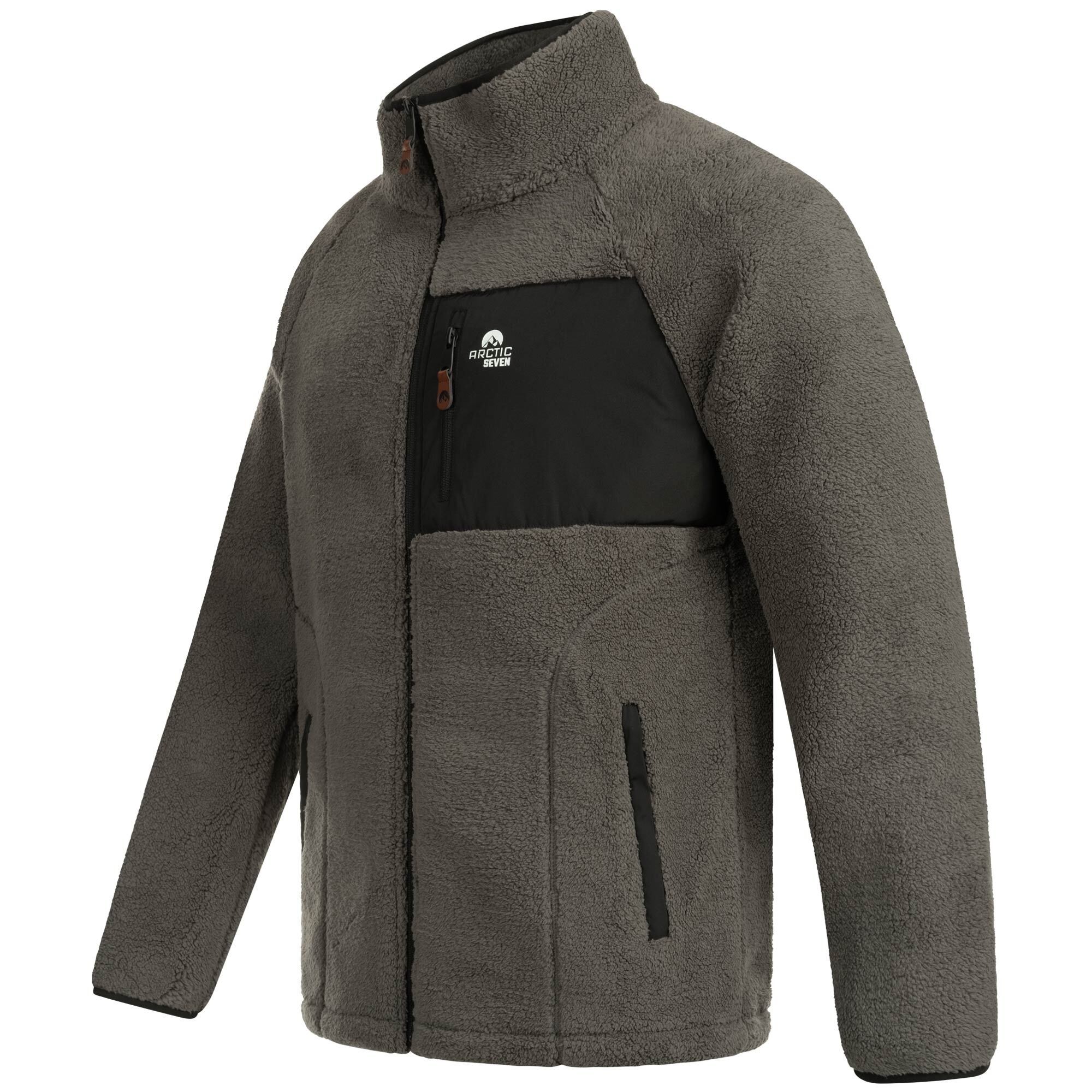 Arctic Seven Fleecejacke »ASAdvenio«, Aus hochwertigem Sherpa-Fleece