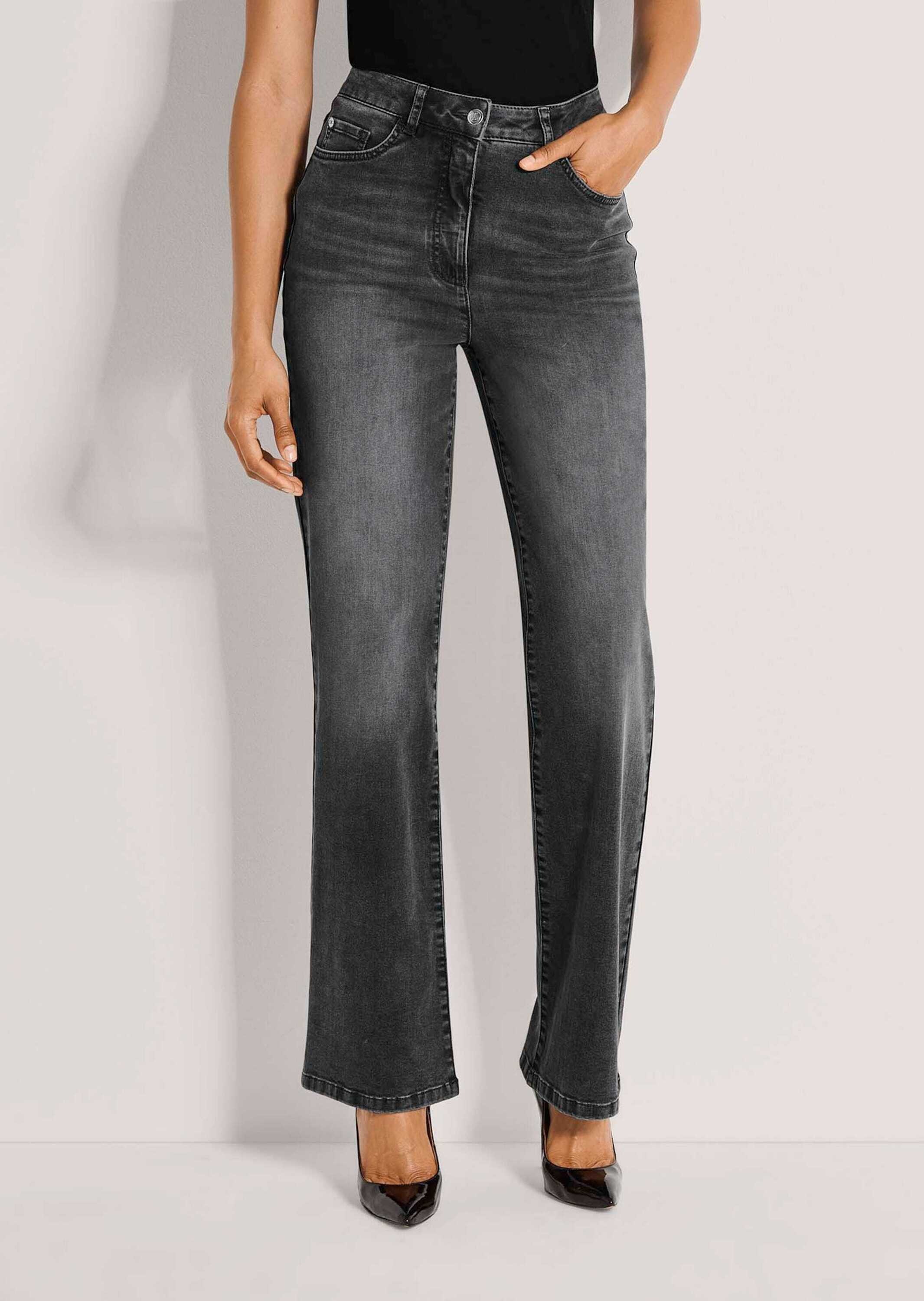 MADELEINE Regular-fit-Jeans »Hose Weite Jeans mit leichtem Bootcut«