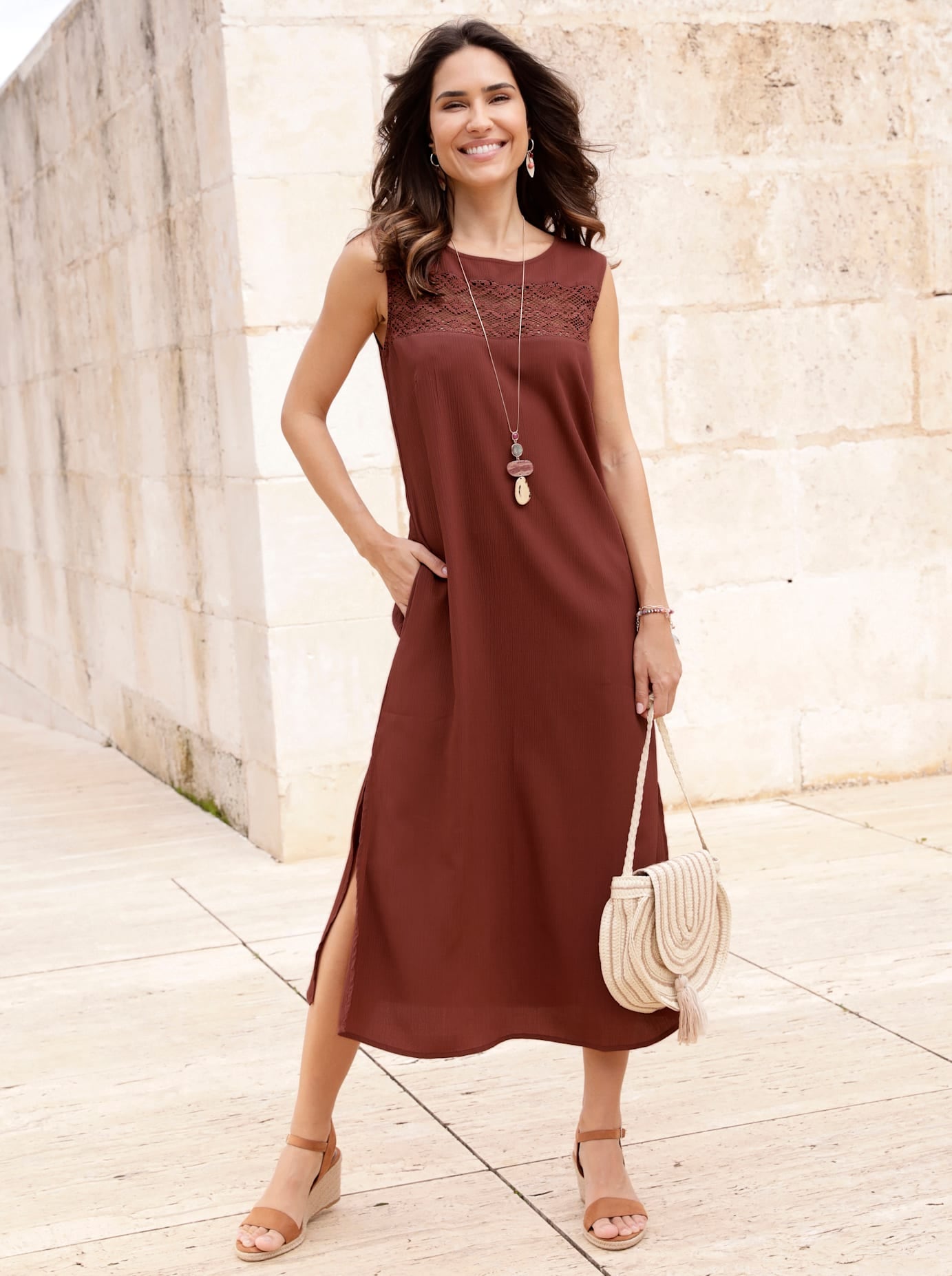 Classic Basics Trägerkleid "Trägerkleid" Nahttasche günstig online kaufen