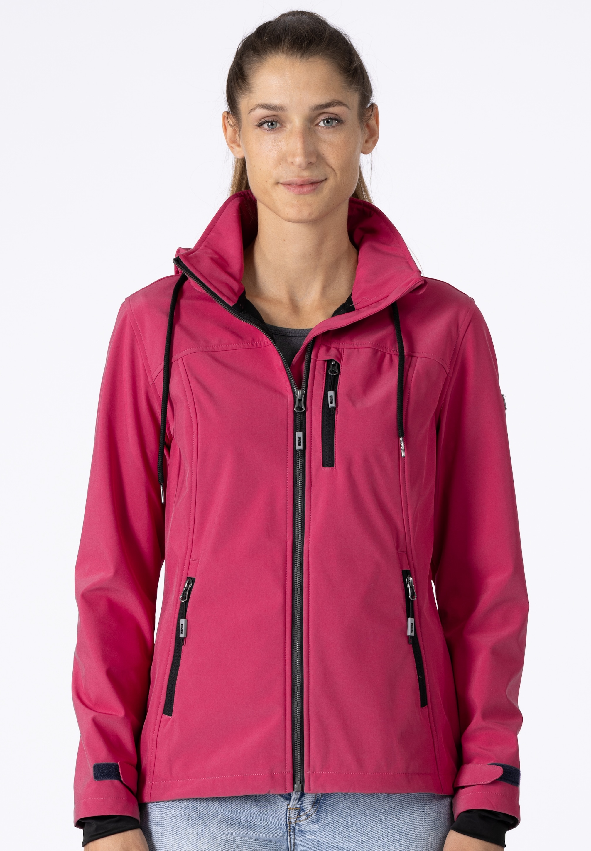 Softshelljacke »DECORAH PEAK V WOMEN«, mit abnehmbarer Kapuze