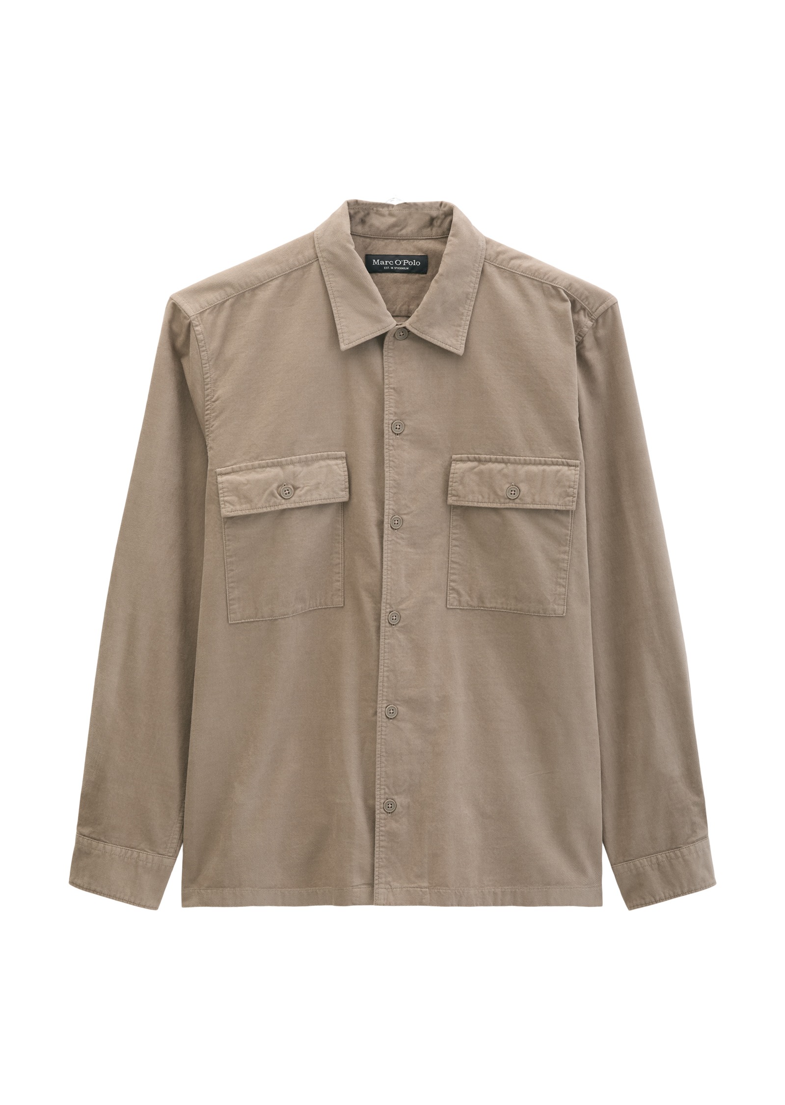 Marc O'Polo Langarmhemd »aus samtigen Bio-Baumwoll-Twill«