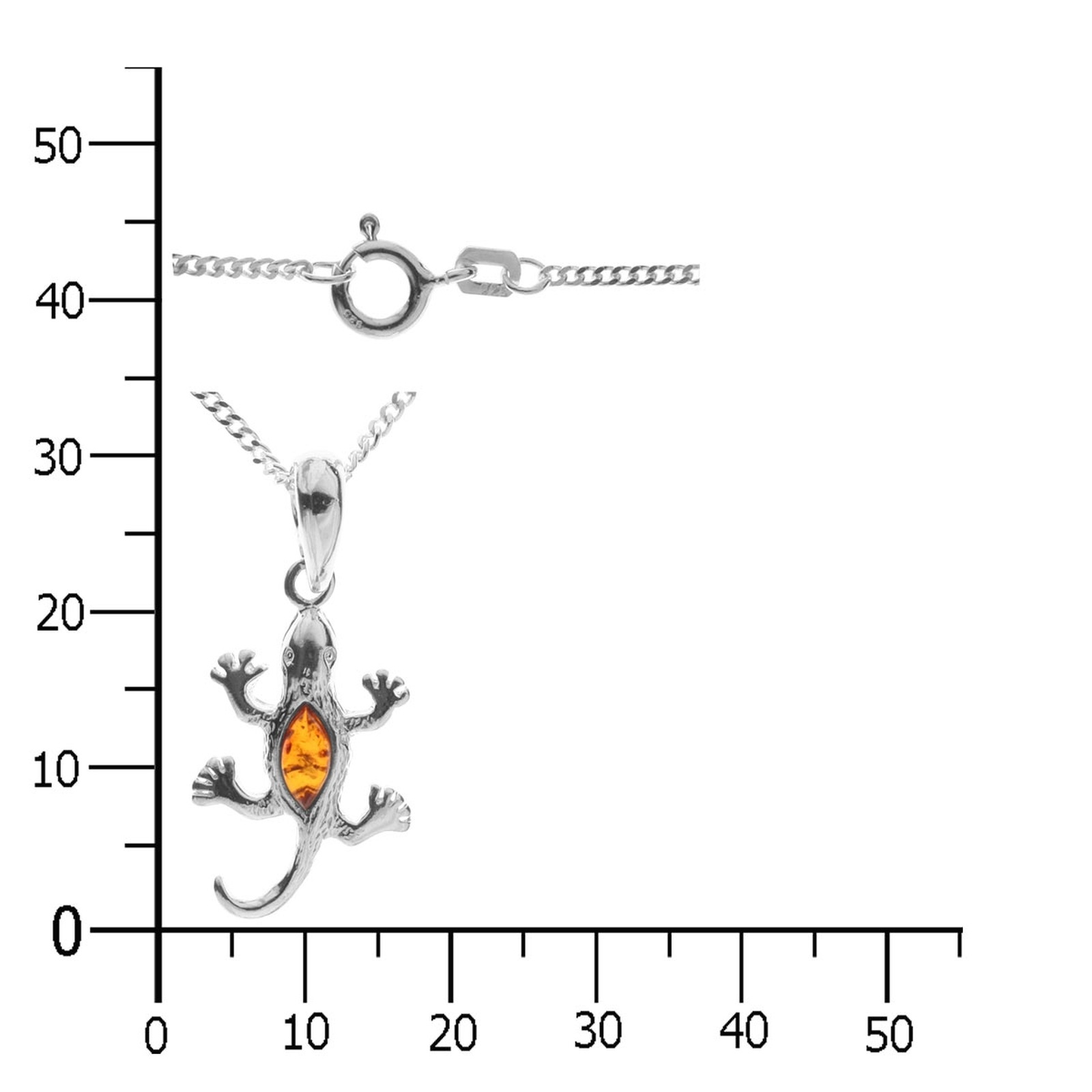 OSTSEE-SCHMUCK Kette mit Anhänger »Ostsee-Schmuck Kette mit Anhänger Salamander«