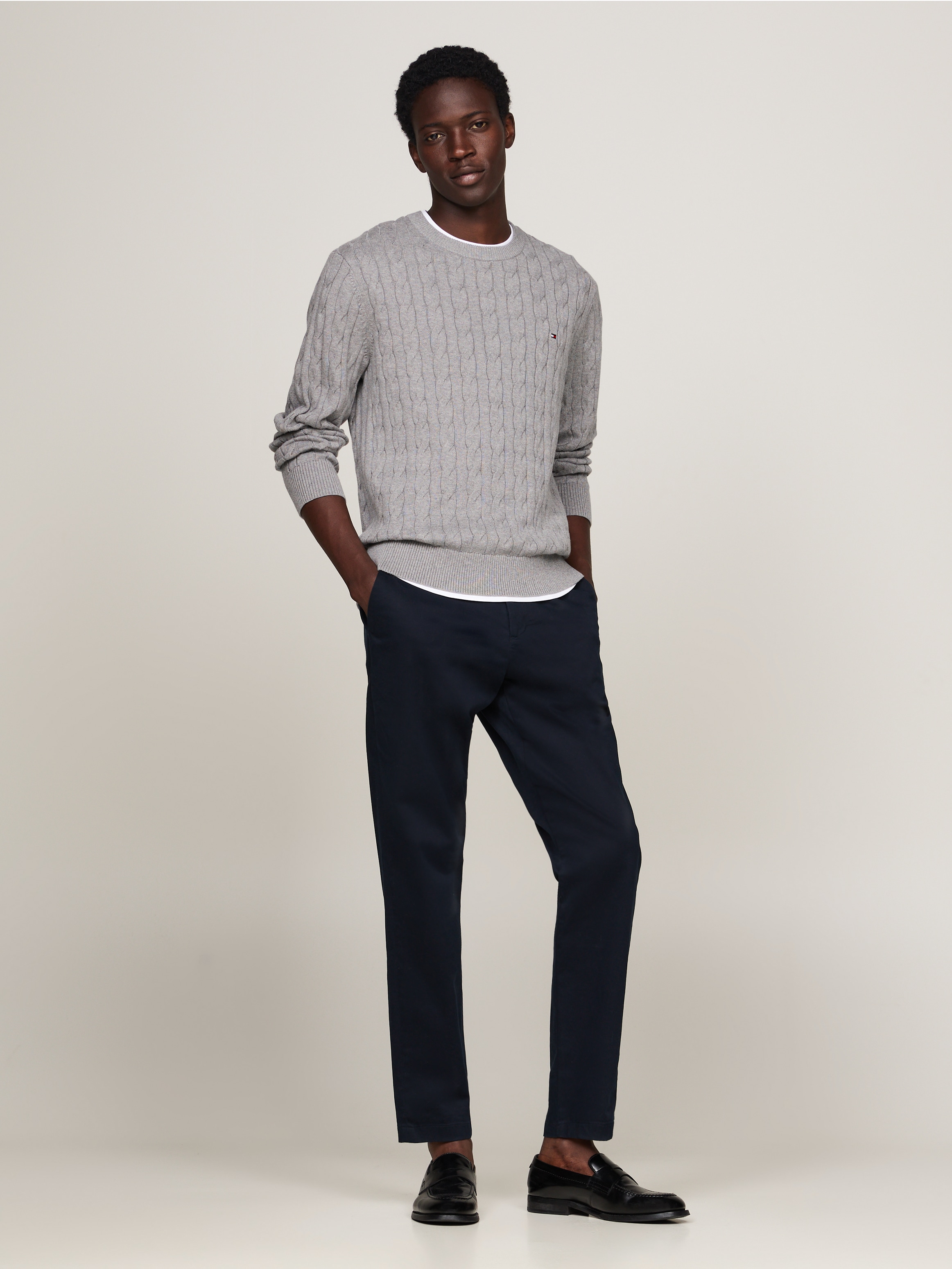 Tommy Hilfiger Strickpullover »CLASSIC CABLE CREW NECK«