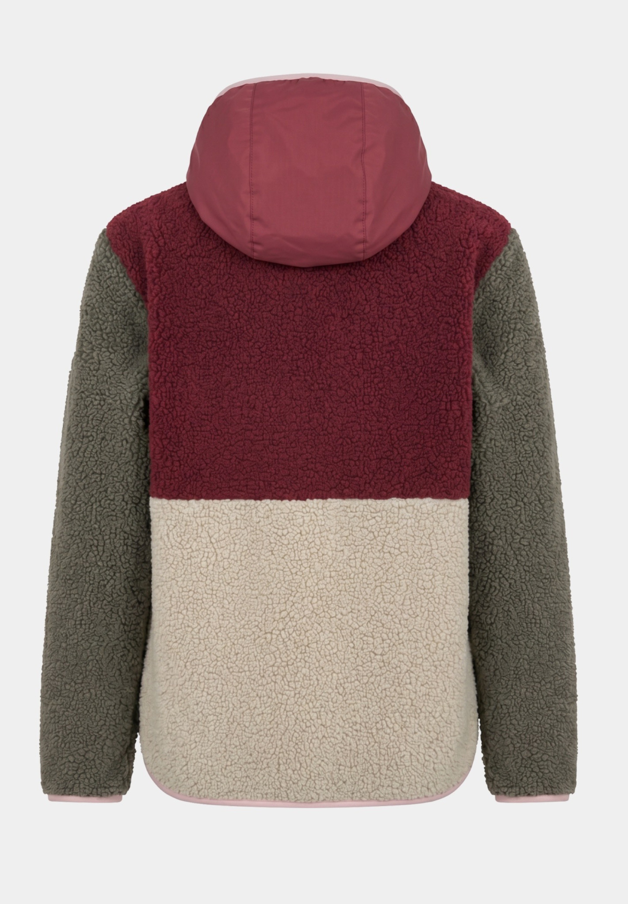 Derbe Fleecejacke »Kuschelby Colorblocking« Teddyfleece, Colorblocking, Kapuze, Reißverschlusstaschen