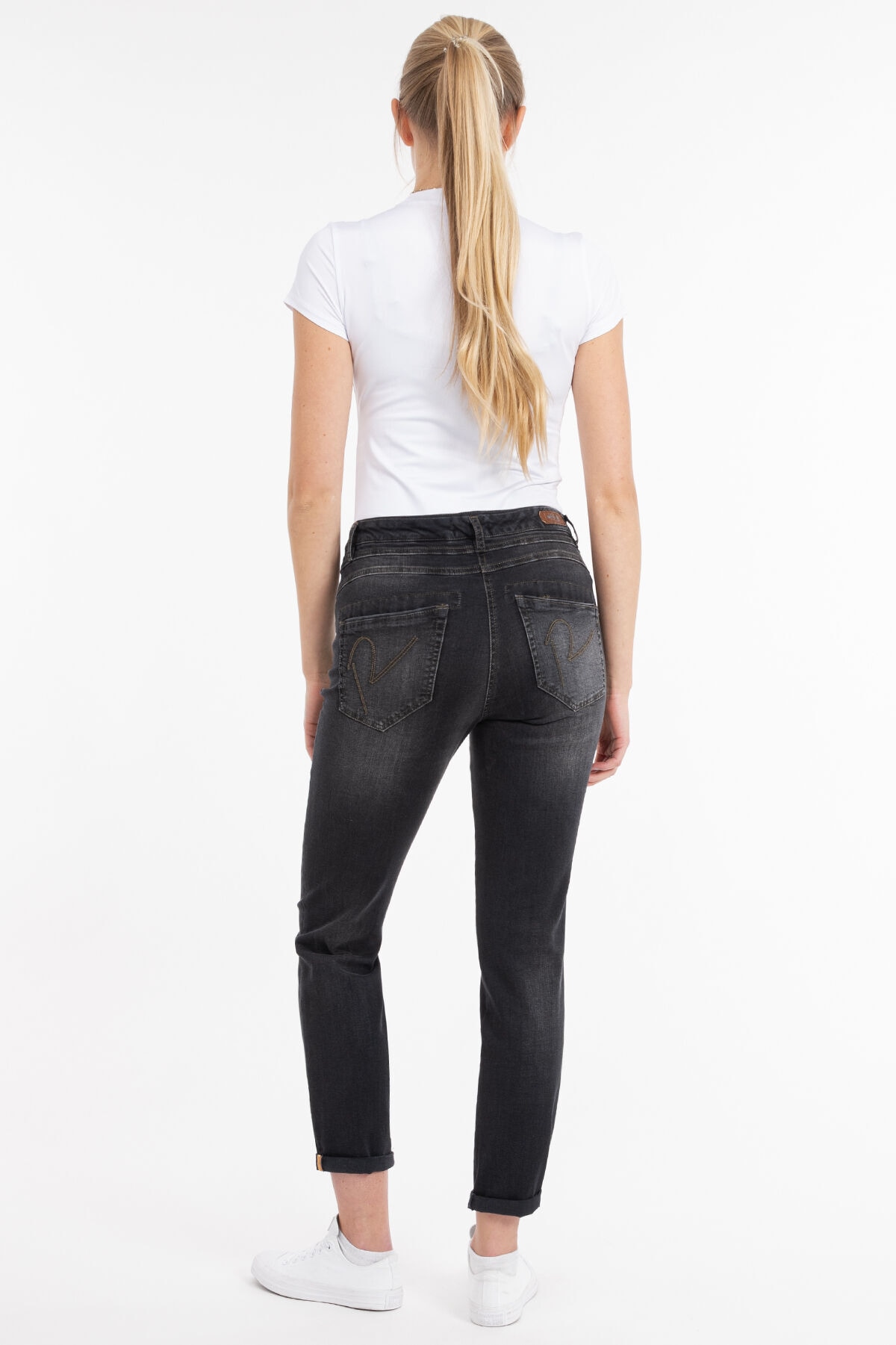 Recover Pants Slim-fit-Jeans »Luna«, mit Stickerei auf den Gesäßtaschen