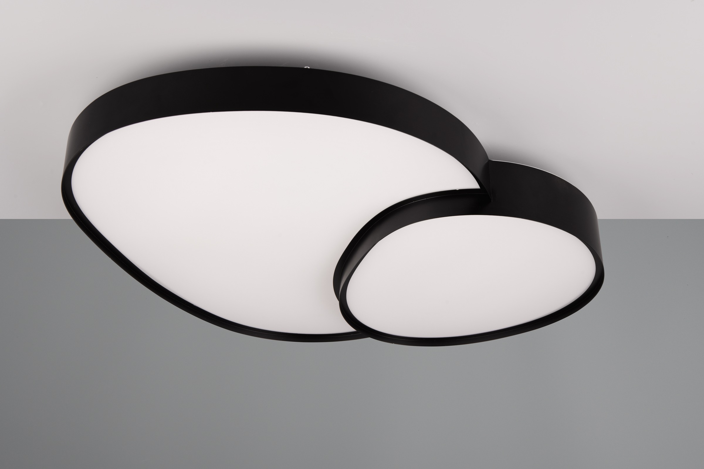TRIO Leuchten LED Deckenleuchte »RISE, LED Deckenlampe 45W 5300 Lumen warmweiß bis kaltweiß 2700-6500K«, 1 flammig, Leuchtmittel LED-Board | LED fest integriert, Fernbedienung dimmbar Memoryfunktion Nachtlicht CCT Lichtfarbe wählbar