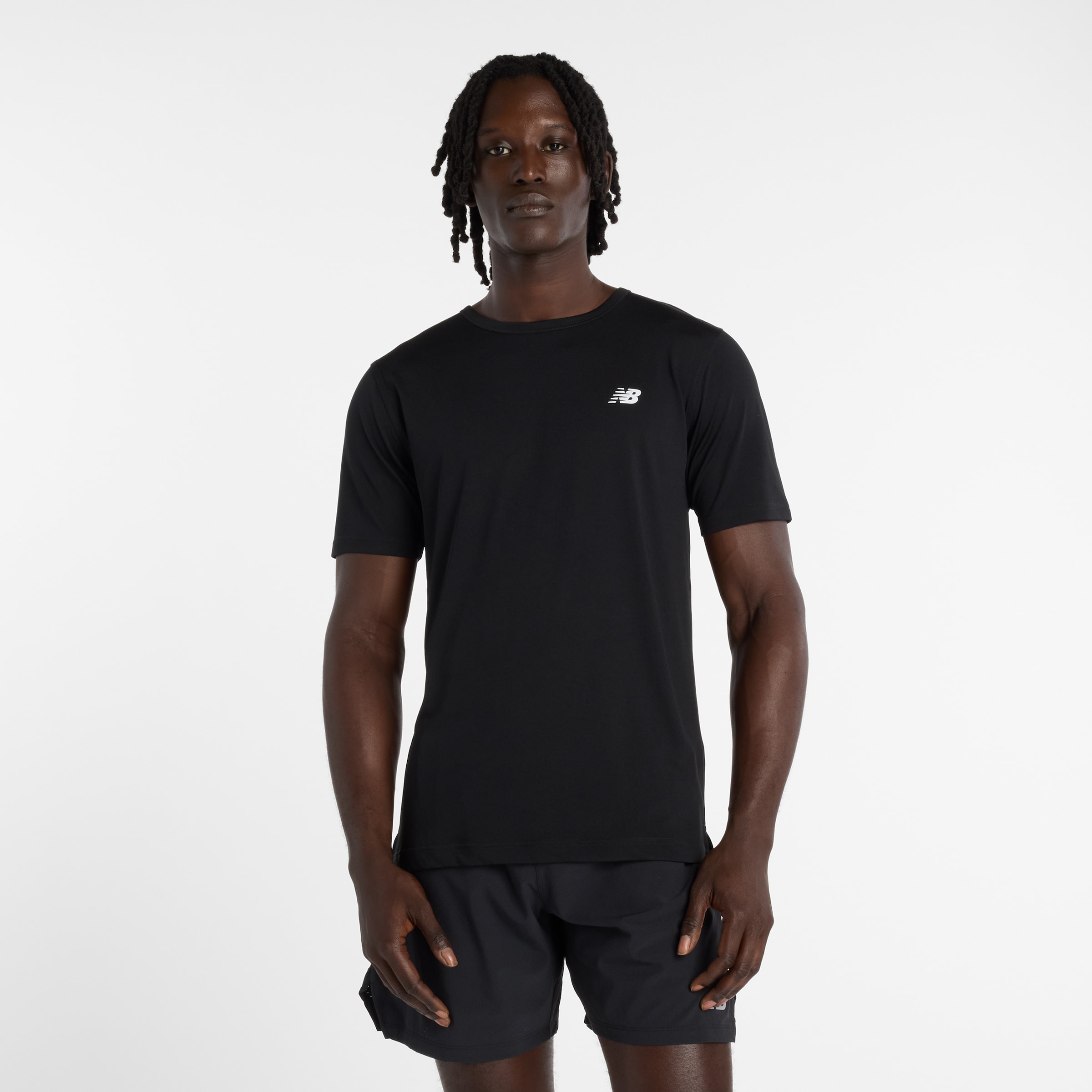 New Balance Trainingsshirt "SPORT ESSENTIALS UTILITY T-SHIRT" atmungsaktiv, schnell trocknend, aus Polyester