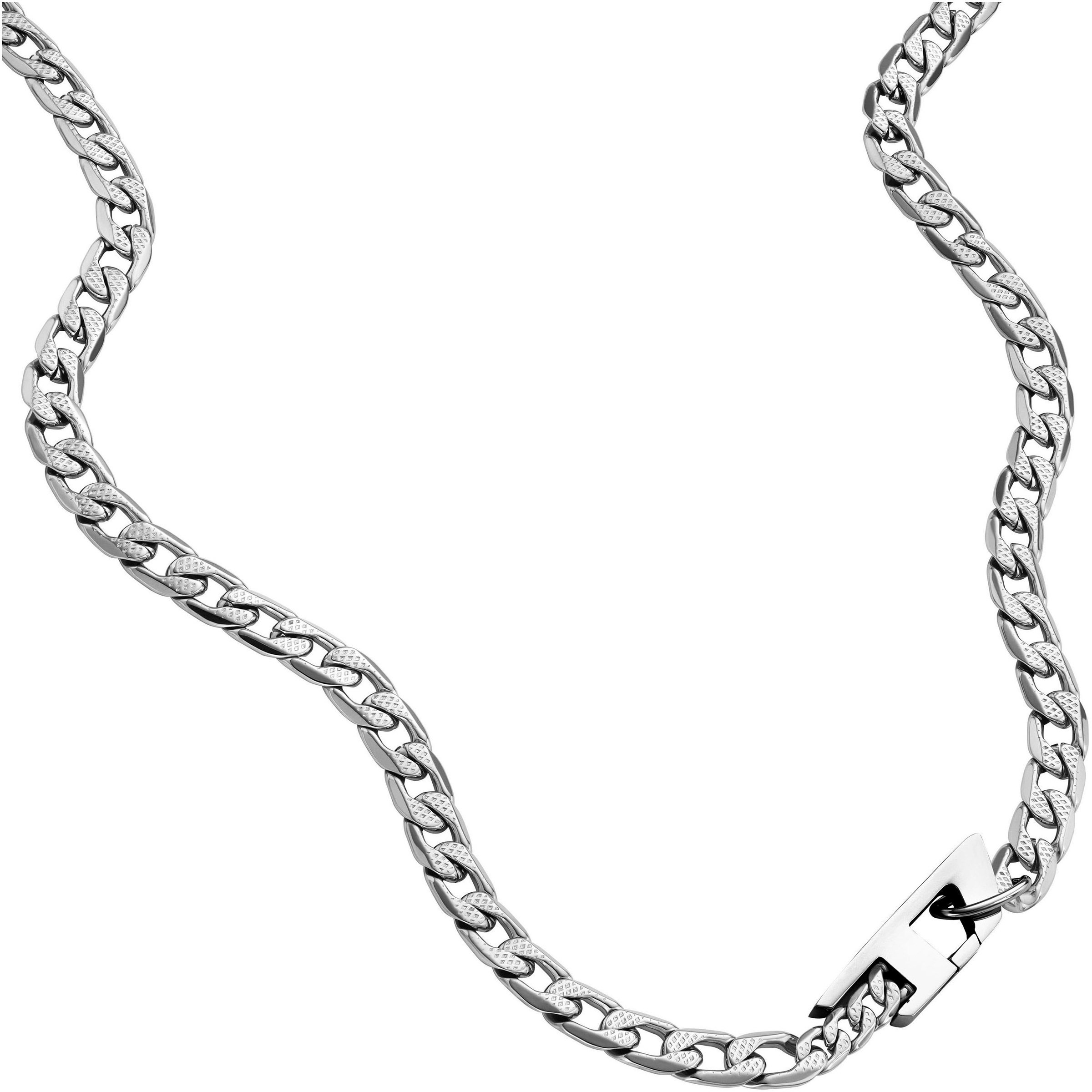 DIESEL Damen Edelstahlkette "Schmuck Geschenk Edelstahl Halskette STEEL", Edelstahl, L: 60 B: 10mm, silber, Edelstahl, B:10mm, Halsketten