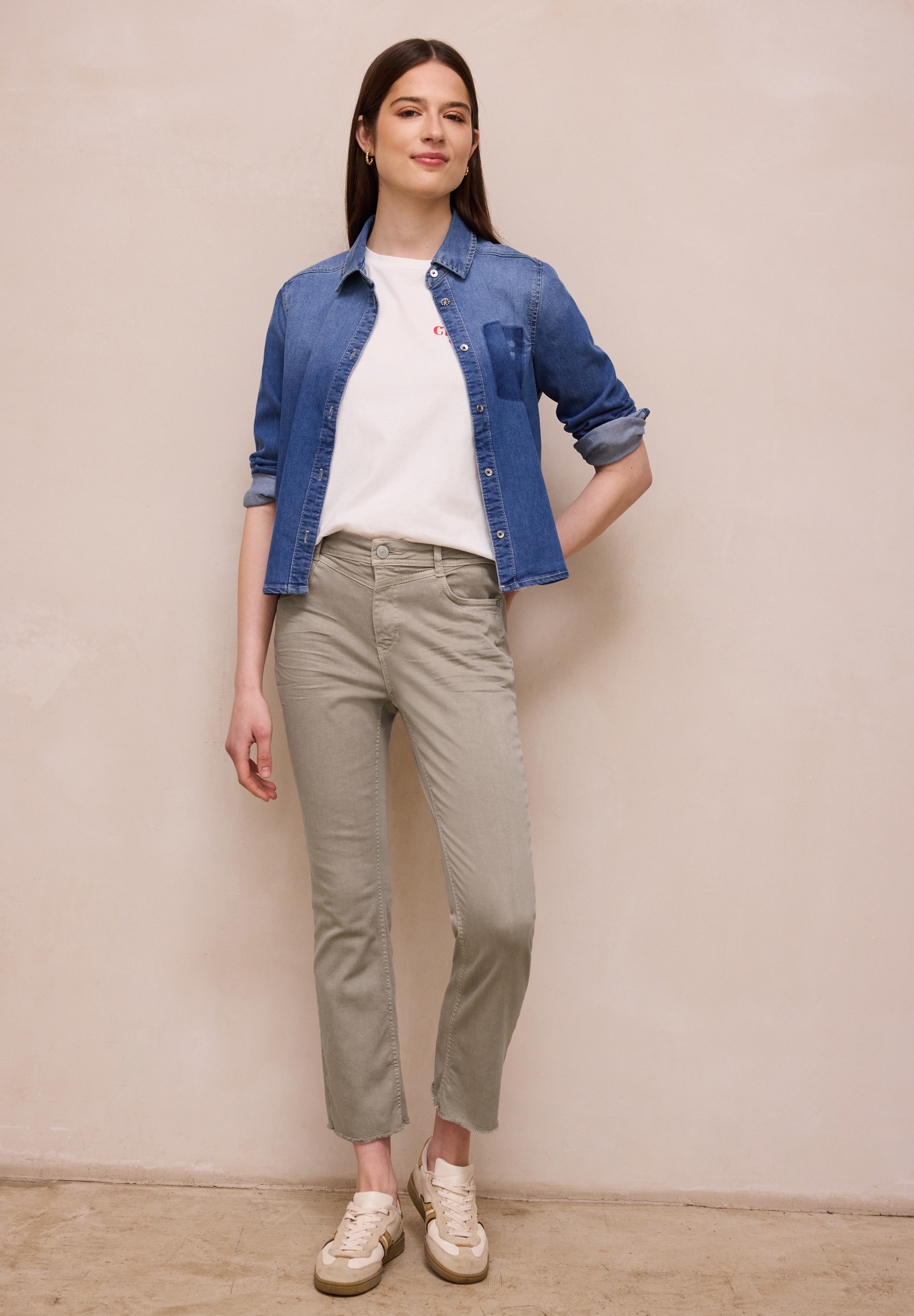 STREET ONE STUDIO Slim-fit-Jeans aus Baumwolle mit Stretchanteil