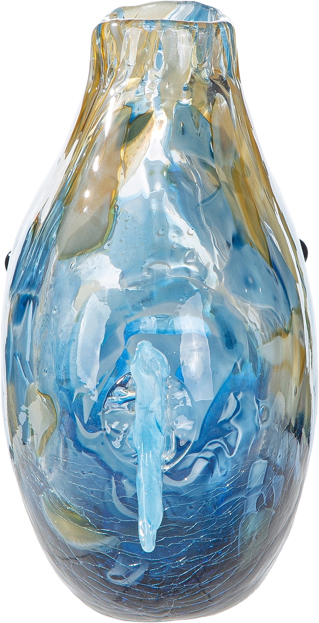 GILDE Tischvase »Vase Fisch Kandaru blau« Vase, Glas, Fischoptik, maritim, Dekoration, Geschenkidee