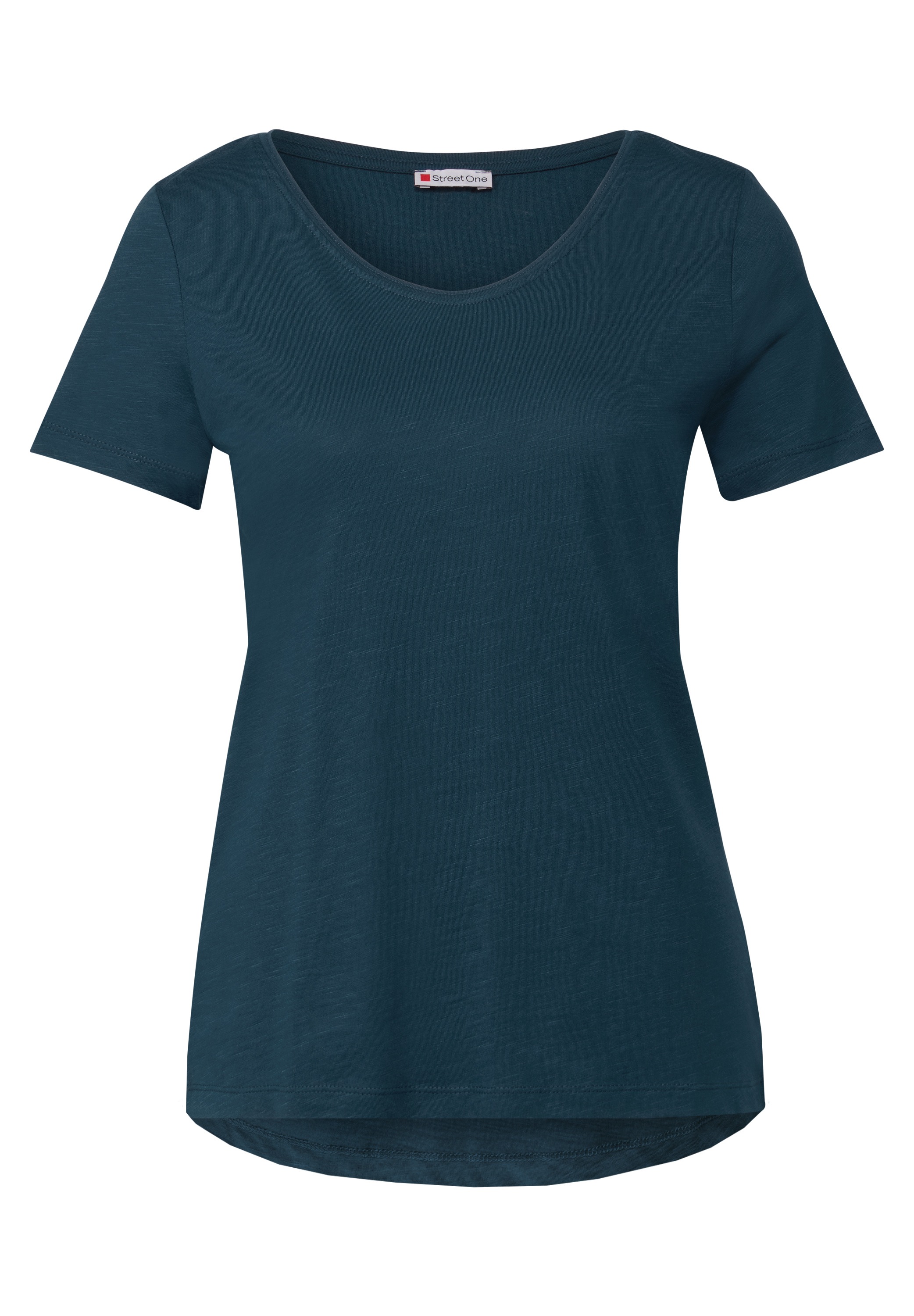 STREET ONE V-Shirt, im soften Baumwoll-Mix