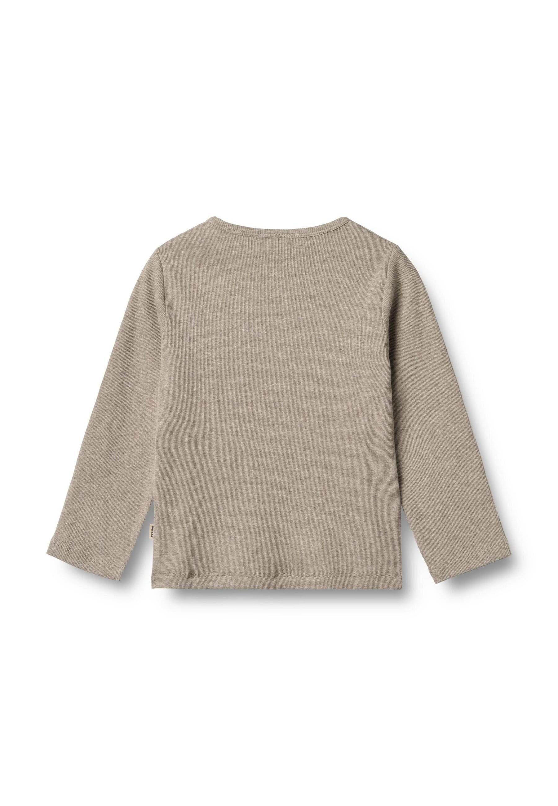 Longsleeve WHEAT "WHEAT 2 Rib T-shirt L/S Milo", Mädchen, Gr. 140, navy, 95% Baumwolle, 5% Elasthan, unifarben, normal, Rundhals, Shirts 3