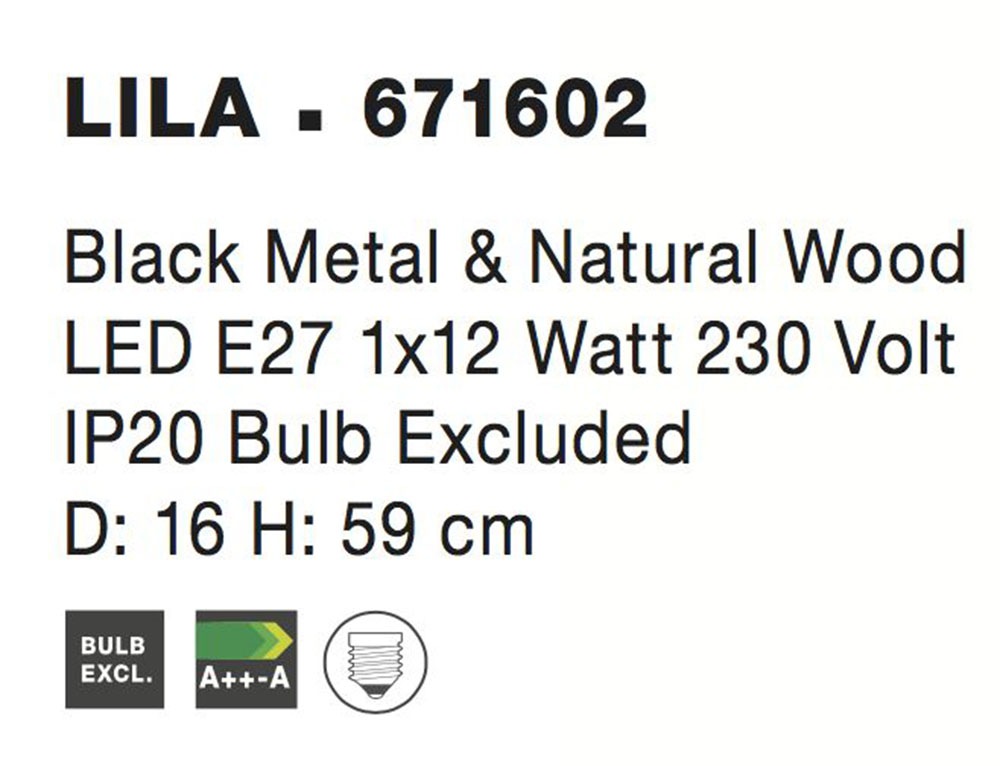 Nova Luce Schreibtischleuchte »LILA«, für Leuchtmittel 1 x E27