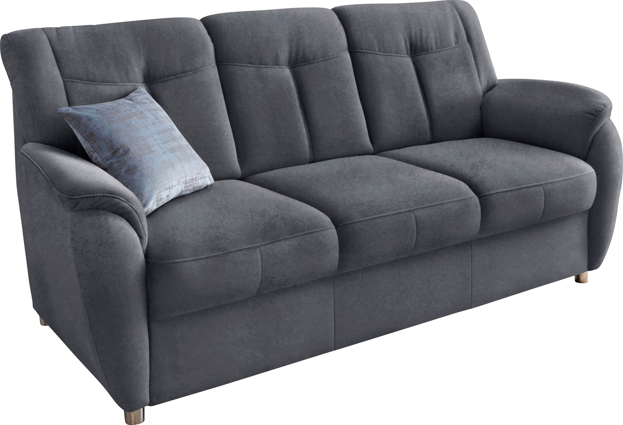 sit&more 3-Sitzer "Sonoma, B: 189 cm, Federkern, Komfortsitzhöhe 45 cm" Couch frei stellbar, 3-Sitzer Sofa, Stoffvarianten